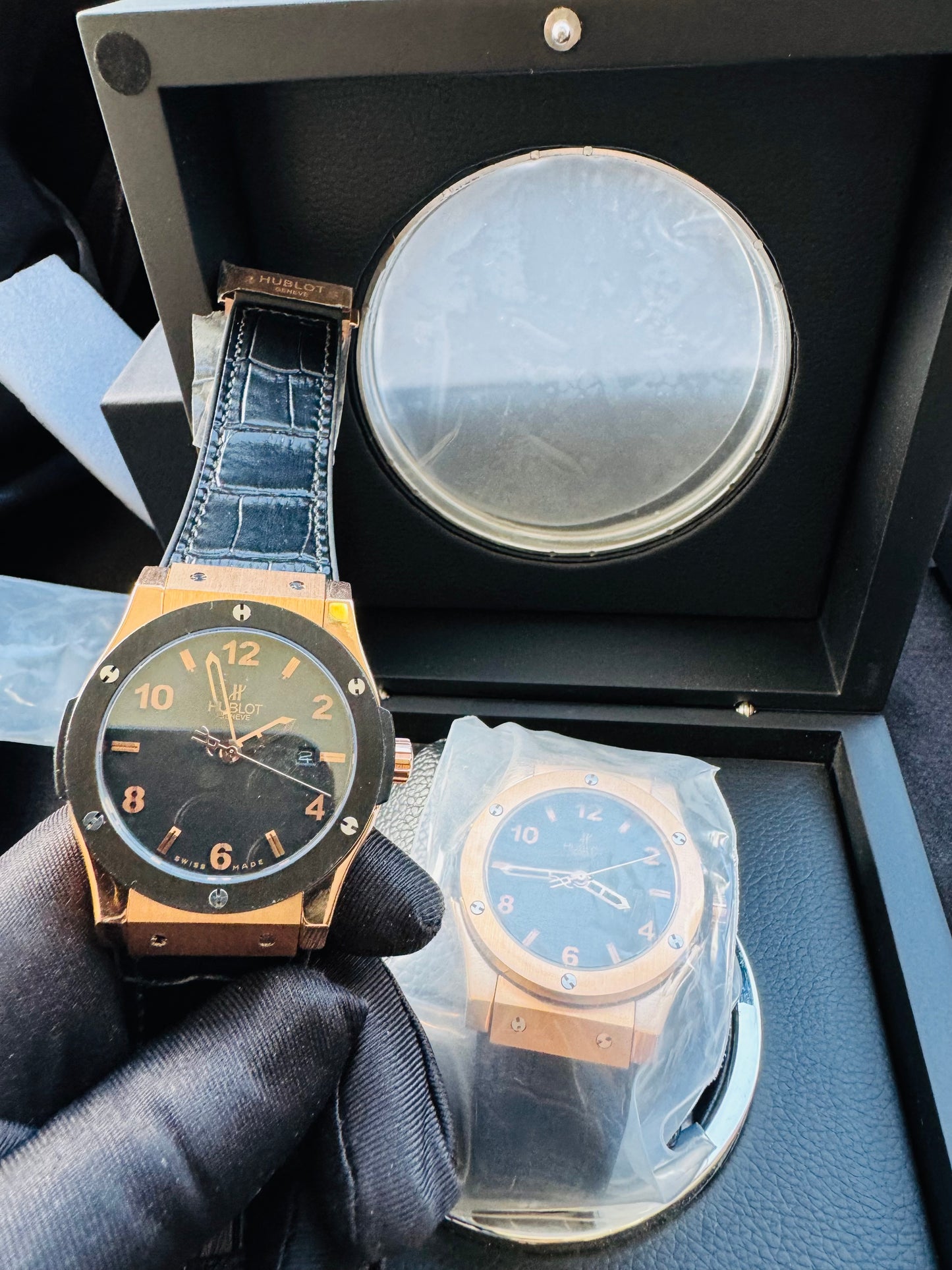 ELEGANTE Y SOFISTICADO DISEÑO RELOJ AUTOMÁTICO MECÁNICO HUBLOT EDICIÓN ESPECIAL CLÁSSIC FUSION!