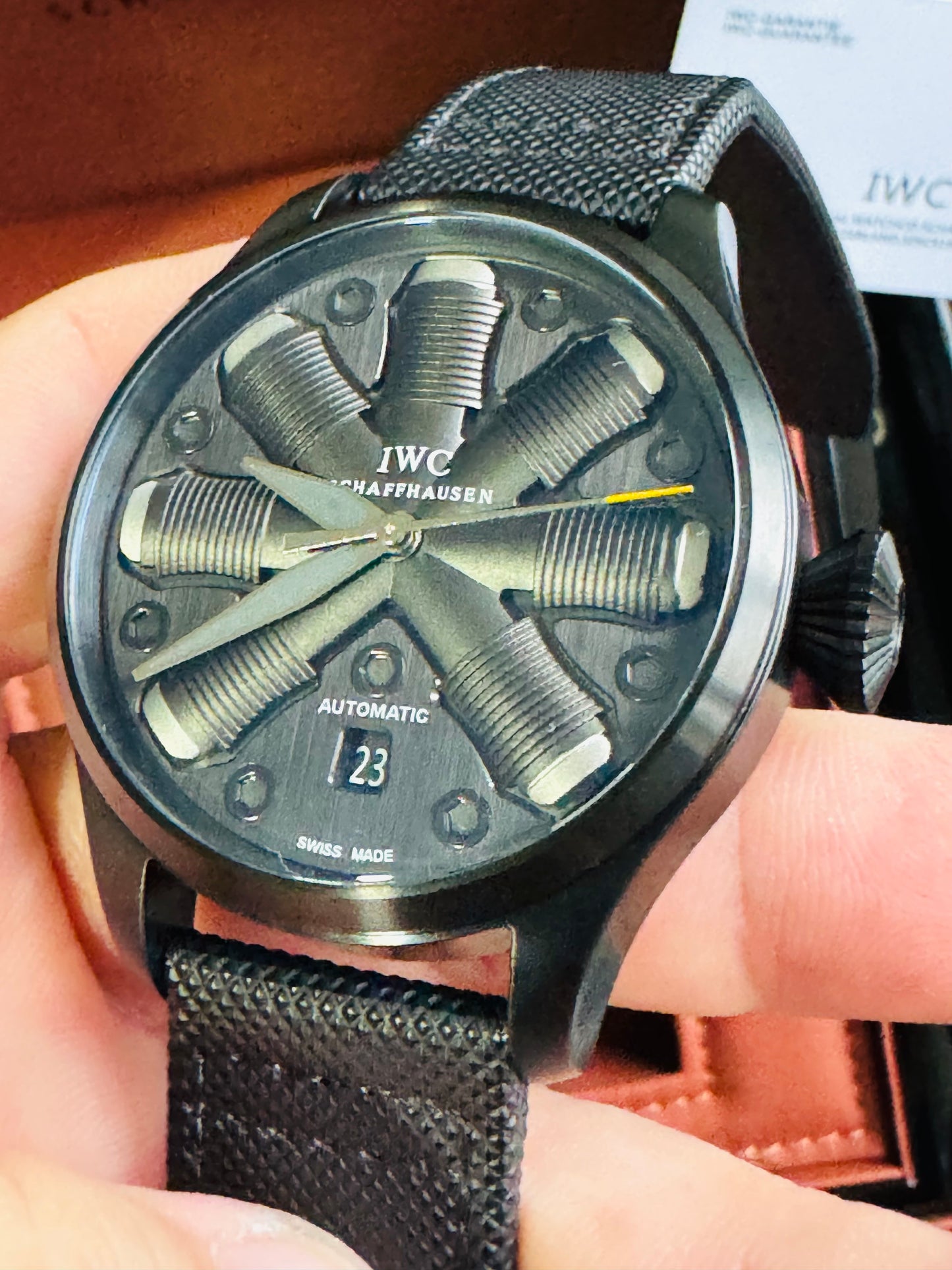 IMPRESIONANTE RELOJ MECÁNICO AUTOMÁTICO TOP GUN IWC UNITED STATE NAVY- FIGTHER SCHOOL!!! GRAN CALIDAD
