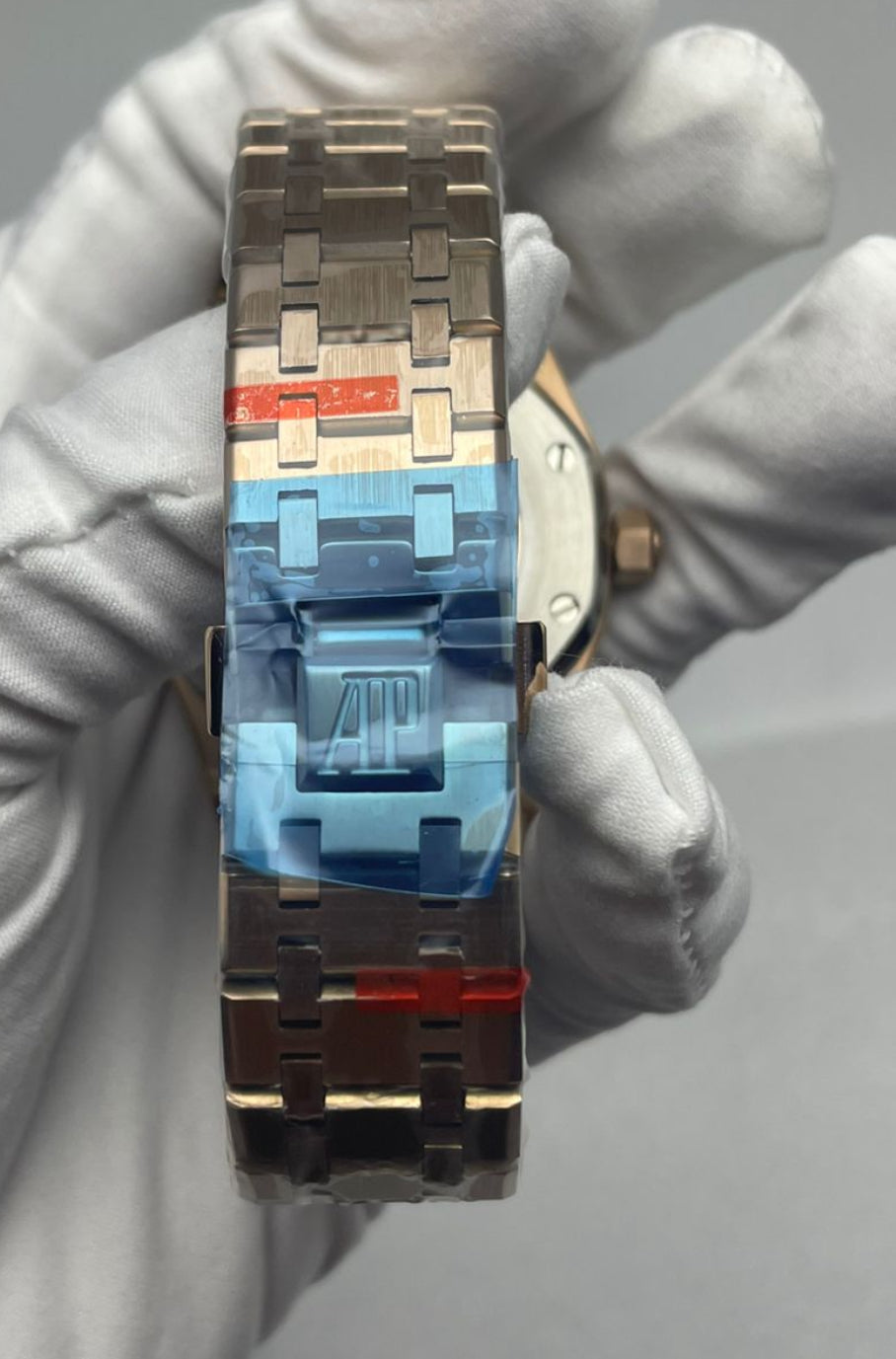 MÁXIMO LUJO IMPRESIONANTE RELOJ AUTOMÁTICO MECÁNICO SKELETON AUDEMARS P. CON DOBLE TOURBILLON!TOP QUALITY