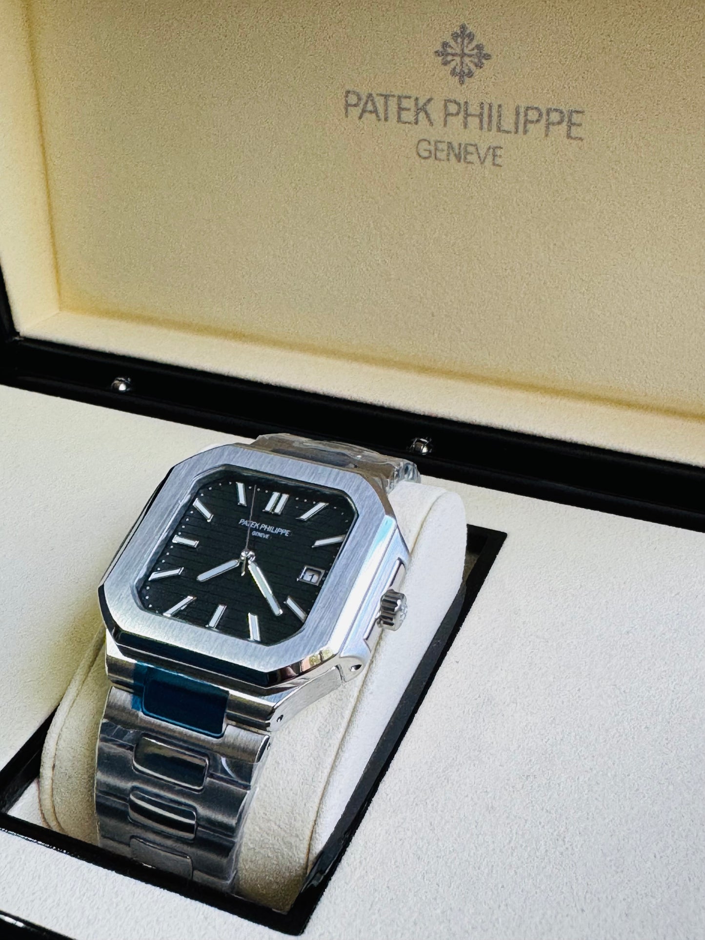 EXCLUSIVO RELOJ PATEK PHILIPPE AUTOMÁTICO- FECHADOR- JOYAS 💎- CRISTAL ZAFIRO- LUMINOSO- ÚLTIMO Y MÁS NUEVO DISEÑO!!!