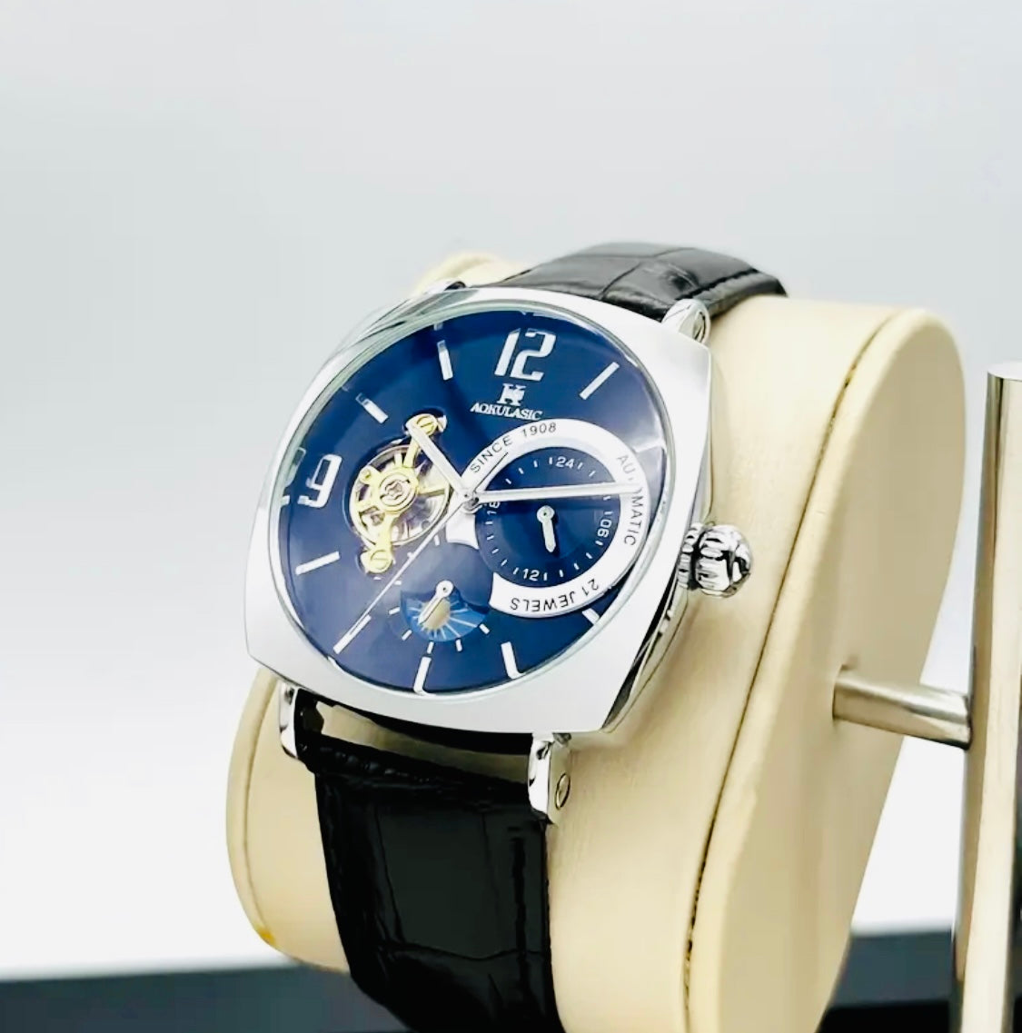 Hermoso Reloj Mecánico Automático Tourbillon! Multifuncional- 💯% Original
