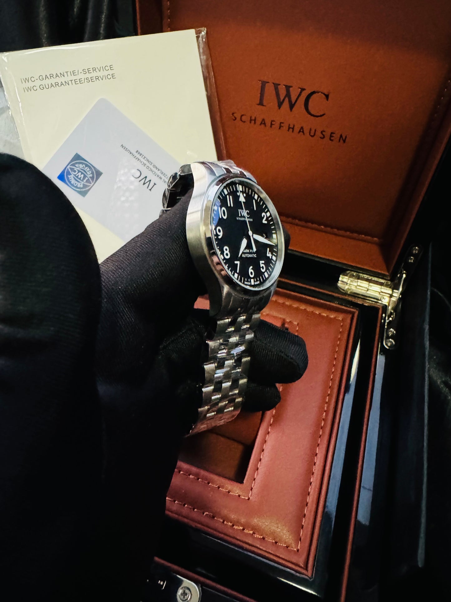 ELEGANTE Y EXCLUSIVO RELOJ AUTOMÁTICO IWC PILOTS WATCH