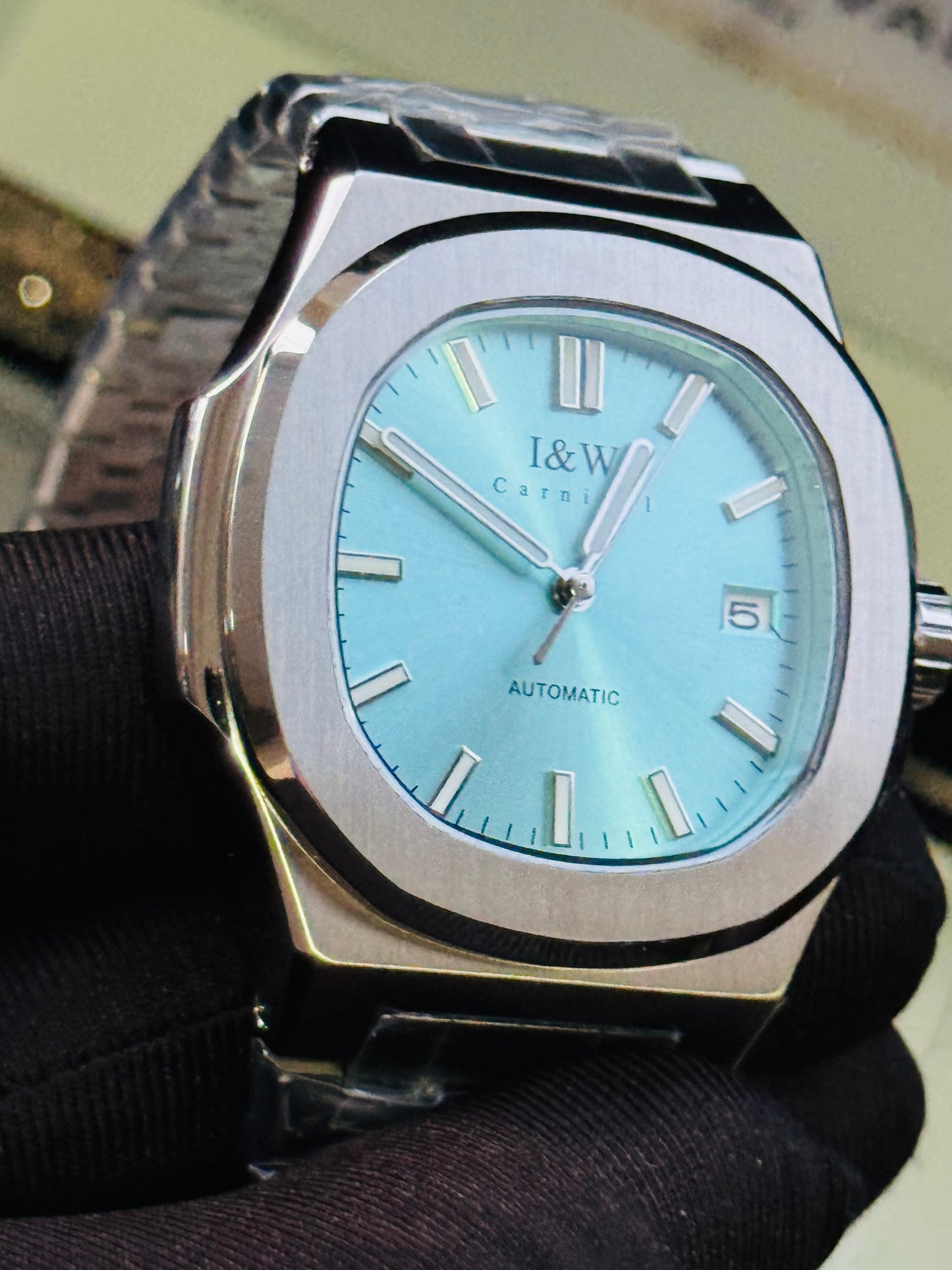 ELEGANTE RELOJ MECÁNICO AUTOMÁTICO DE GRAN CALIDAD I & W CARNIVAL 💯% ORIGINAL