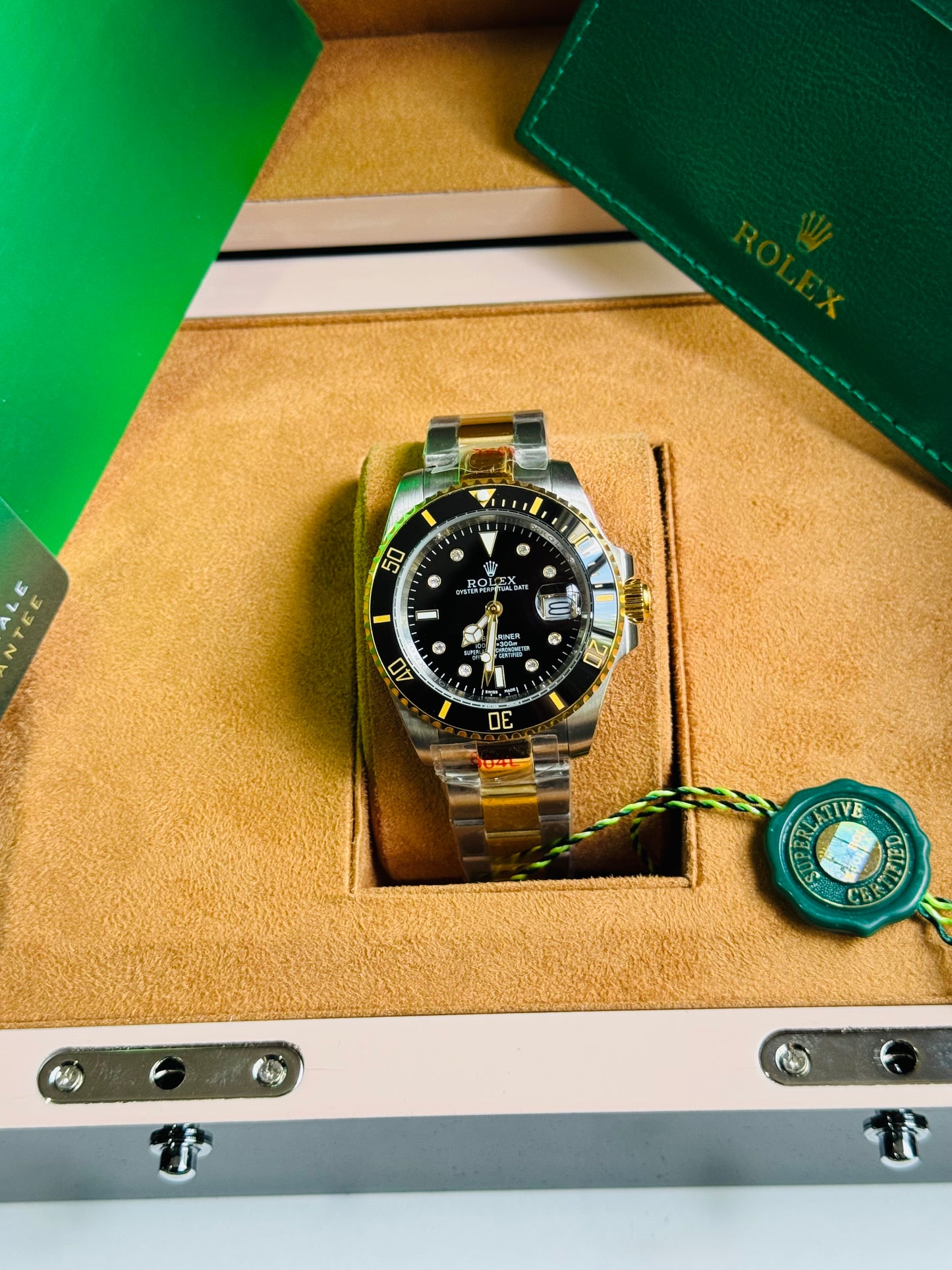 ATEMPORAL ROLEX OYSTER PERPETUAL DATE- CALIDAD Y DISTINCIÓN- FECHADOR - LUMINOSO- CRISTAL ZAFIRO- JOYAS 💎 ETC