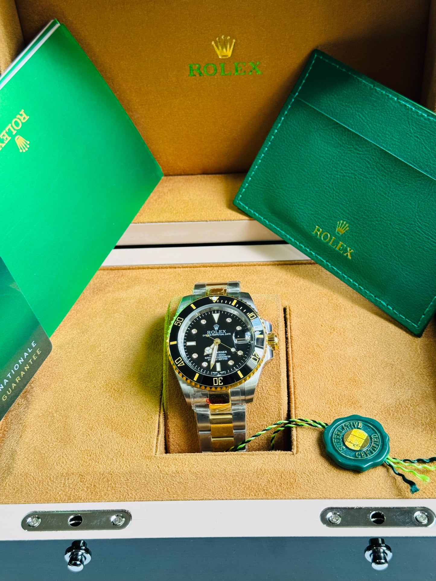 ATEMPORAL ROLEX OYSTER PERPETUAL DATE- CALIDAD Y DISTINCIÓN- FECHADOR - LUMINOSO- CRISTAL ZAFIRO- JOYAS 💎 ETC