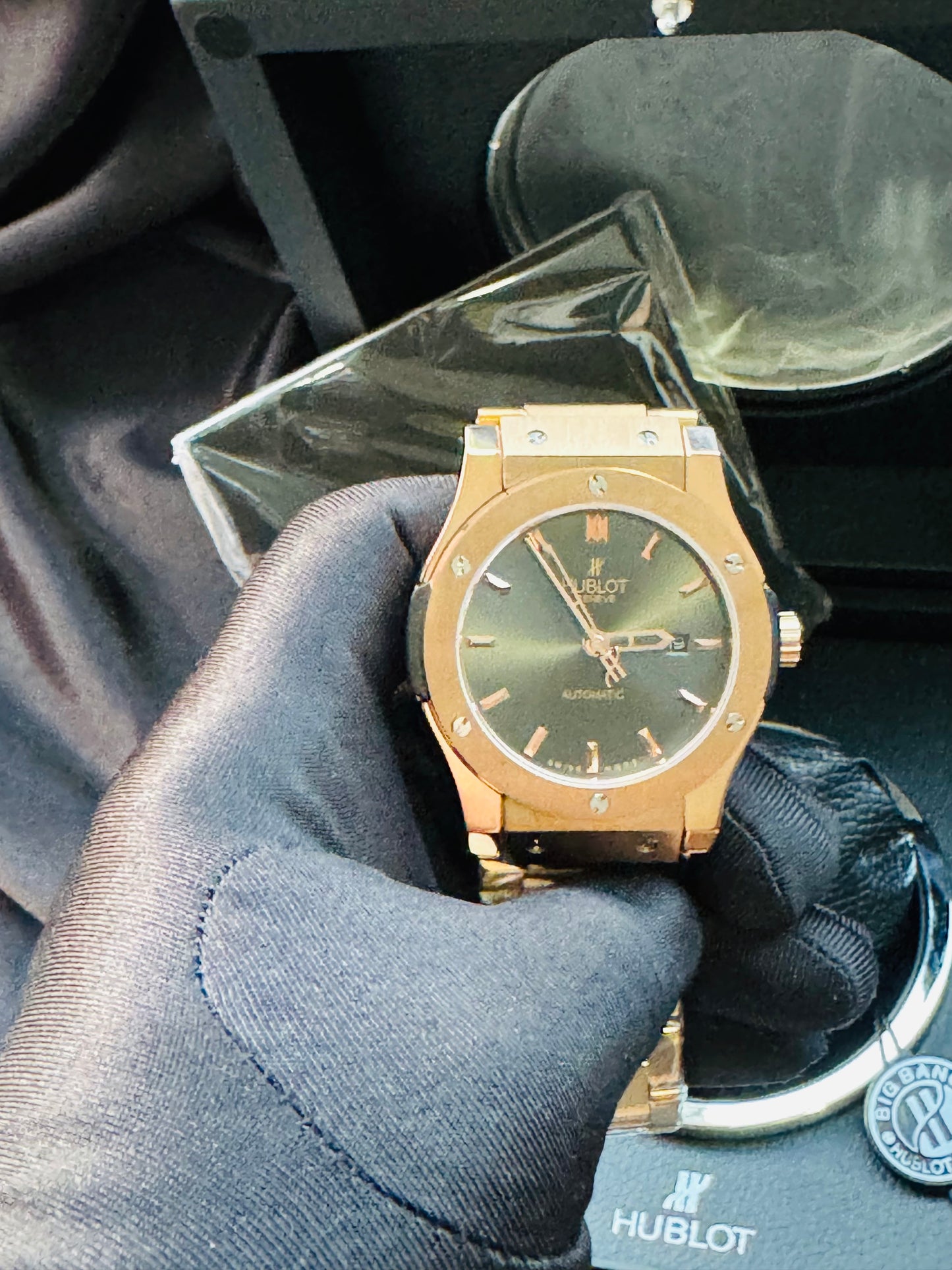 HERMOSO RELOJ HUBLOT AUTOMÁTICO MECÁNICO GRAN PRESENCIA
