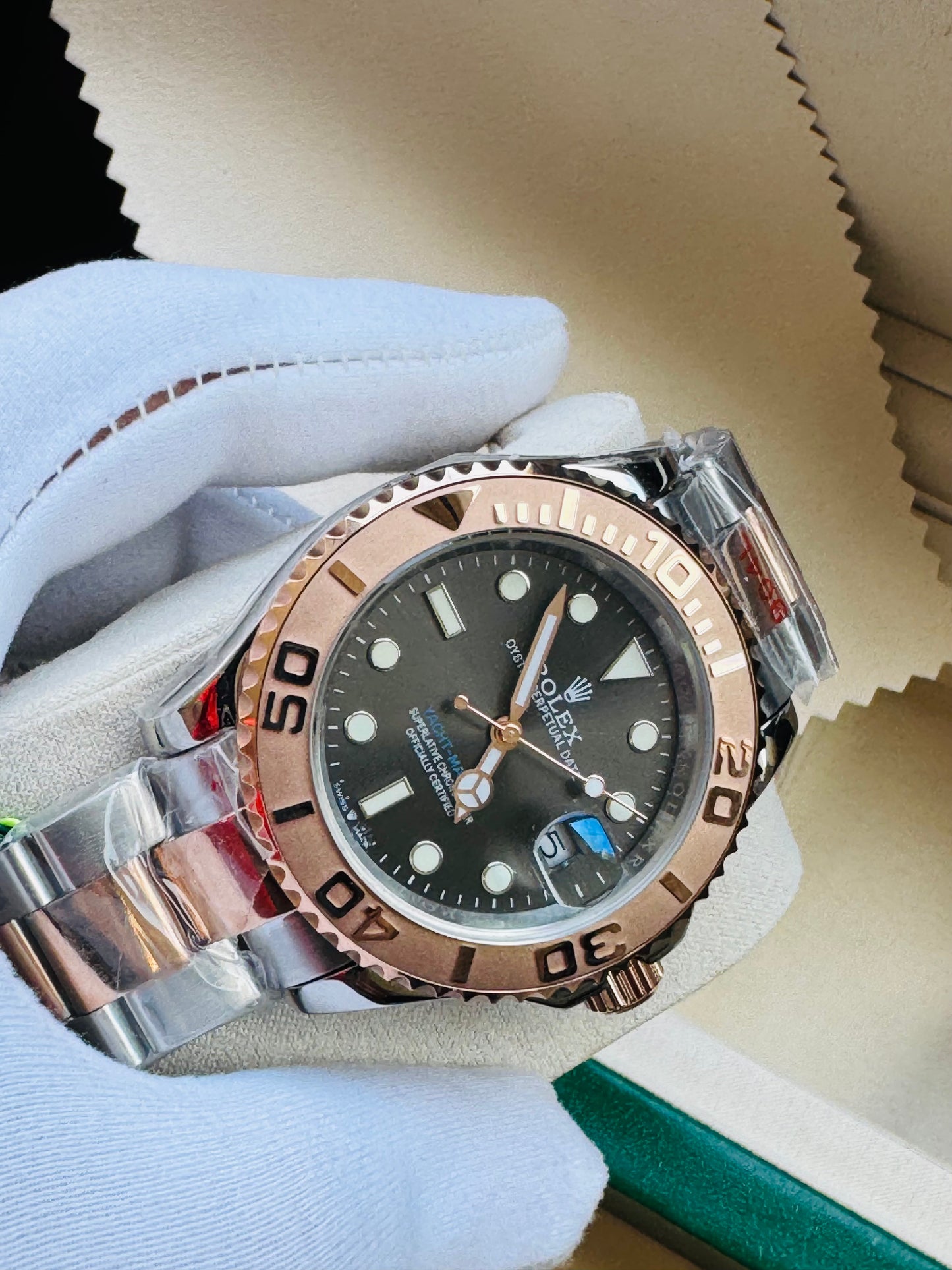 HERMOSO RELOJ AUTOMÁTICO YACHT MASTER -MÁXIMA CALIDAD!