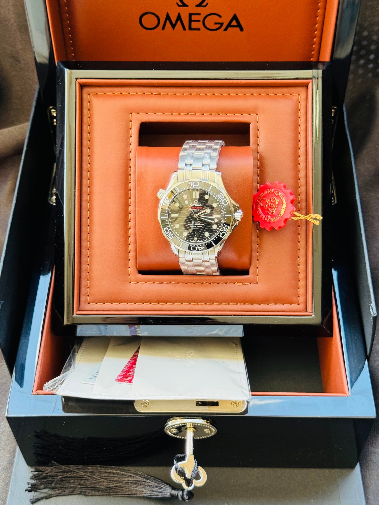 HERMOSO RELOJ AUTOMÁTICO OMEGA SEAMASTER ELEGANTE Y CASUAL!!!