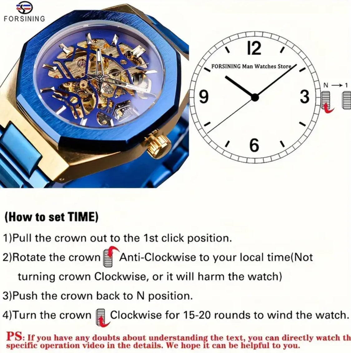 Hermoso Reloj Automático Mecanico Skeleton Fechador - Gran Calidad 💯% Original!