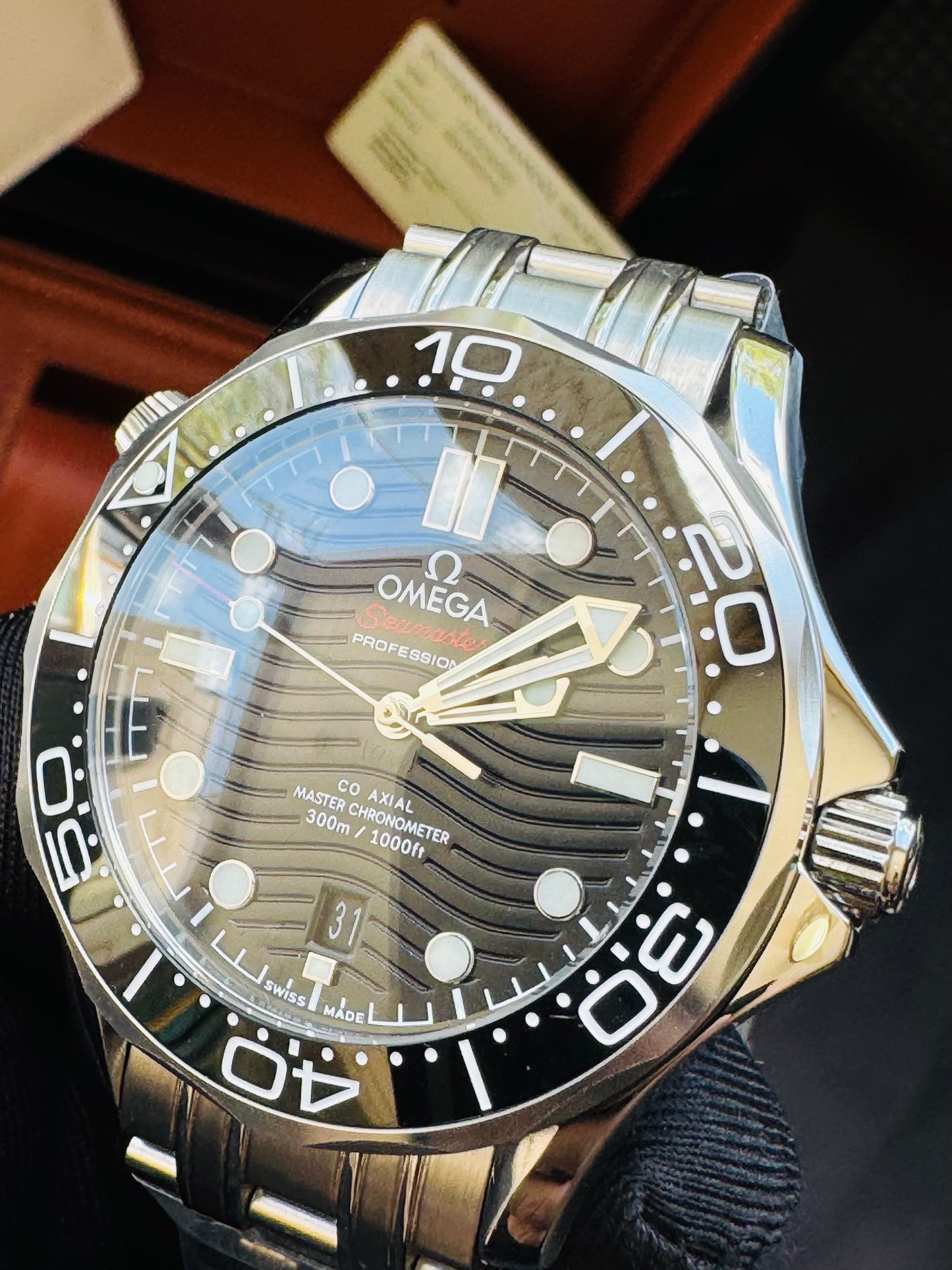 HERMOSO RELOJ AUTOMÁTICO OMEGA SEAMASTER ELEGANTE Y CASUAL!!!