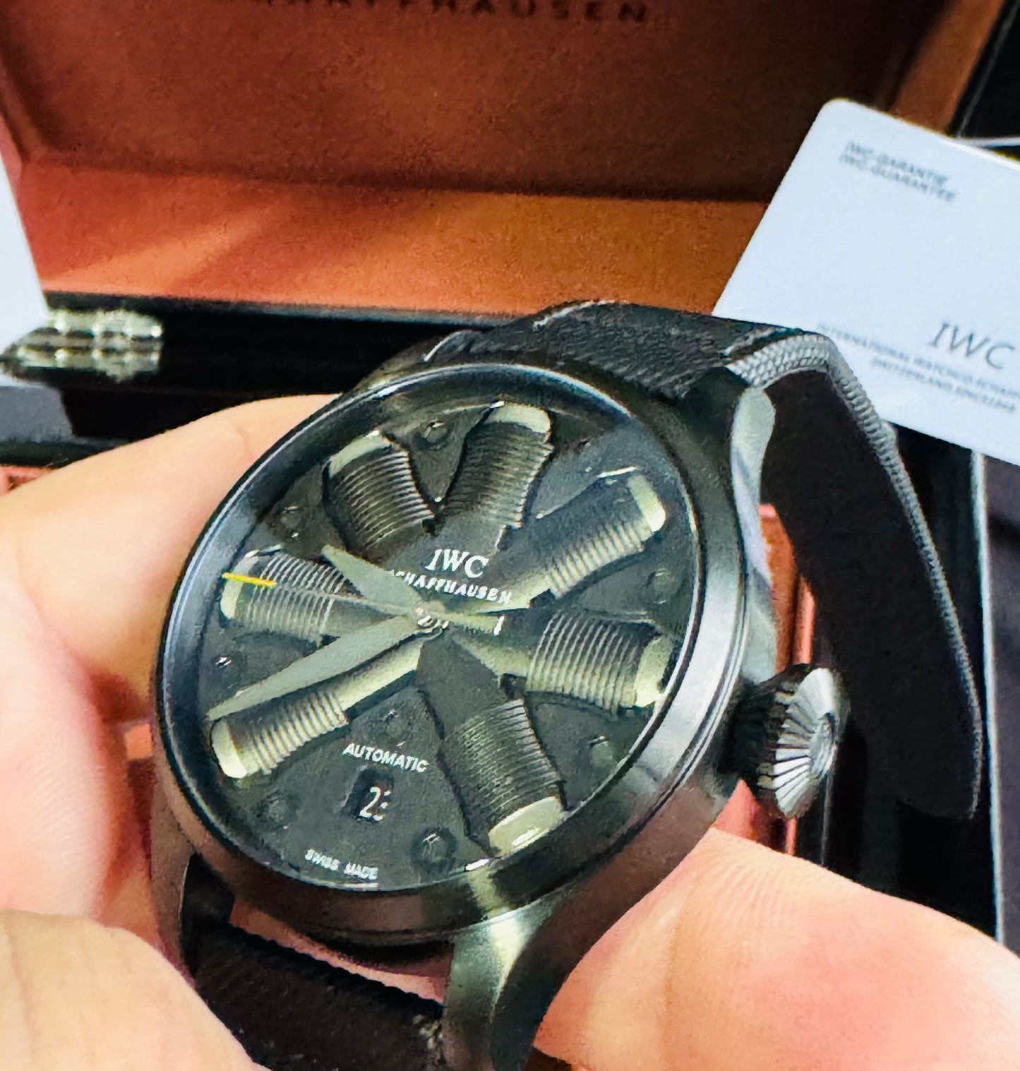 IMPRESIONANTE RELOJ MECÁNICO AUTOMÁTICO TOP GUN IWC UNITED STATE NAVY- FIGTHER SCHOOL!!! GRAN CALIDAD