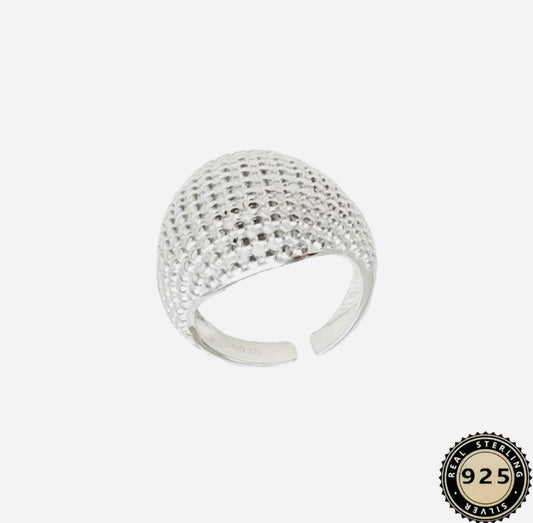 Helegante Anillo de Plata .925 Hipoalergenico-Unitalla Perfecto para Regalo