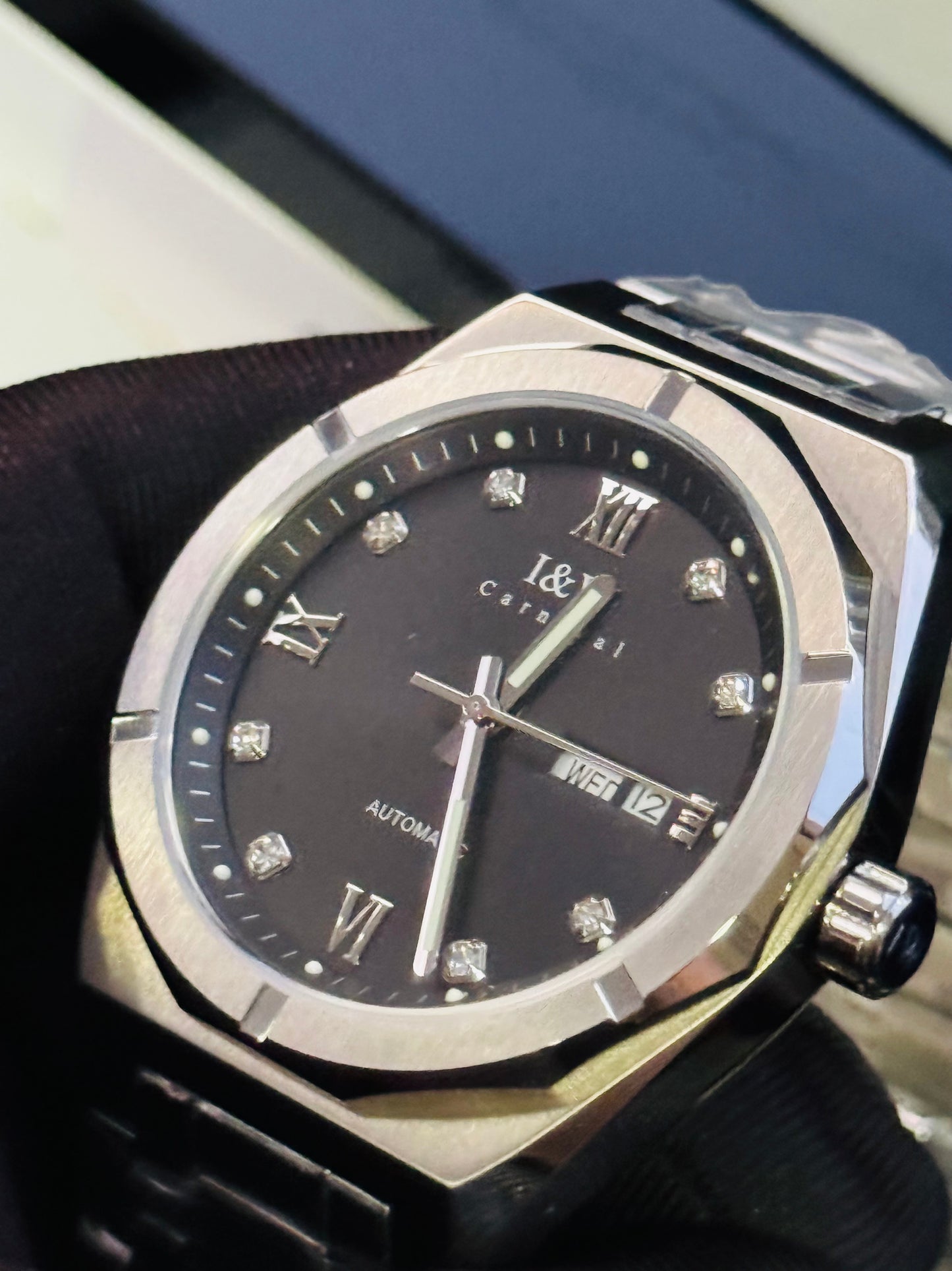 IMPRESIONANTE RELOJ AUTOMÁTICO MECÁNICO I & W CARNIVAL 💯% ORIGINAL