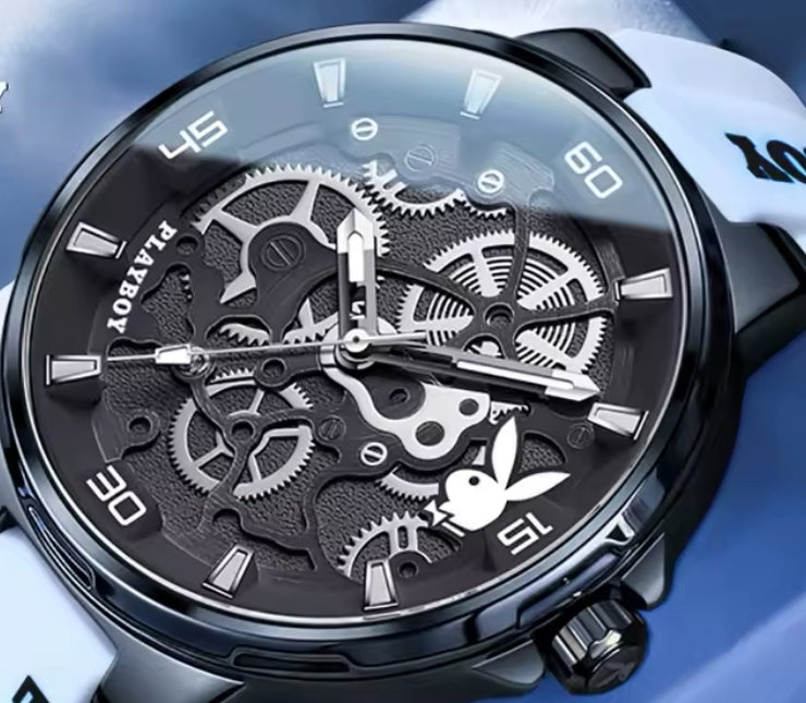 PLAYBOY-Reloj de pulsera luminoso para hombre, cronógrafo de cuarzo, informal, resistente al agua, de lujo, de alta calidad 💯% Original 

información por WhatsApp 99 81 92 84 65
Nota: No se hacen Envíos 🚚 
Ventas solo en Cancún 
Nuestro Lema: No somos N