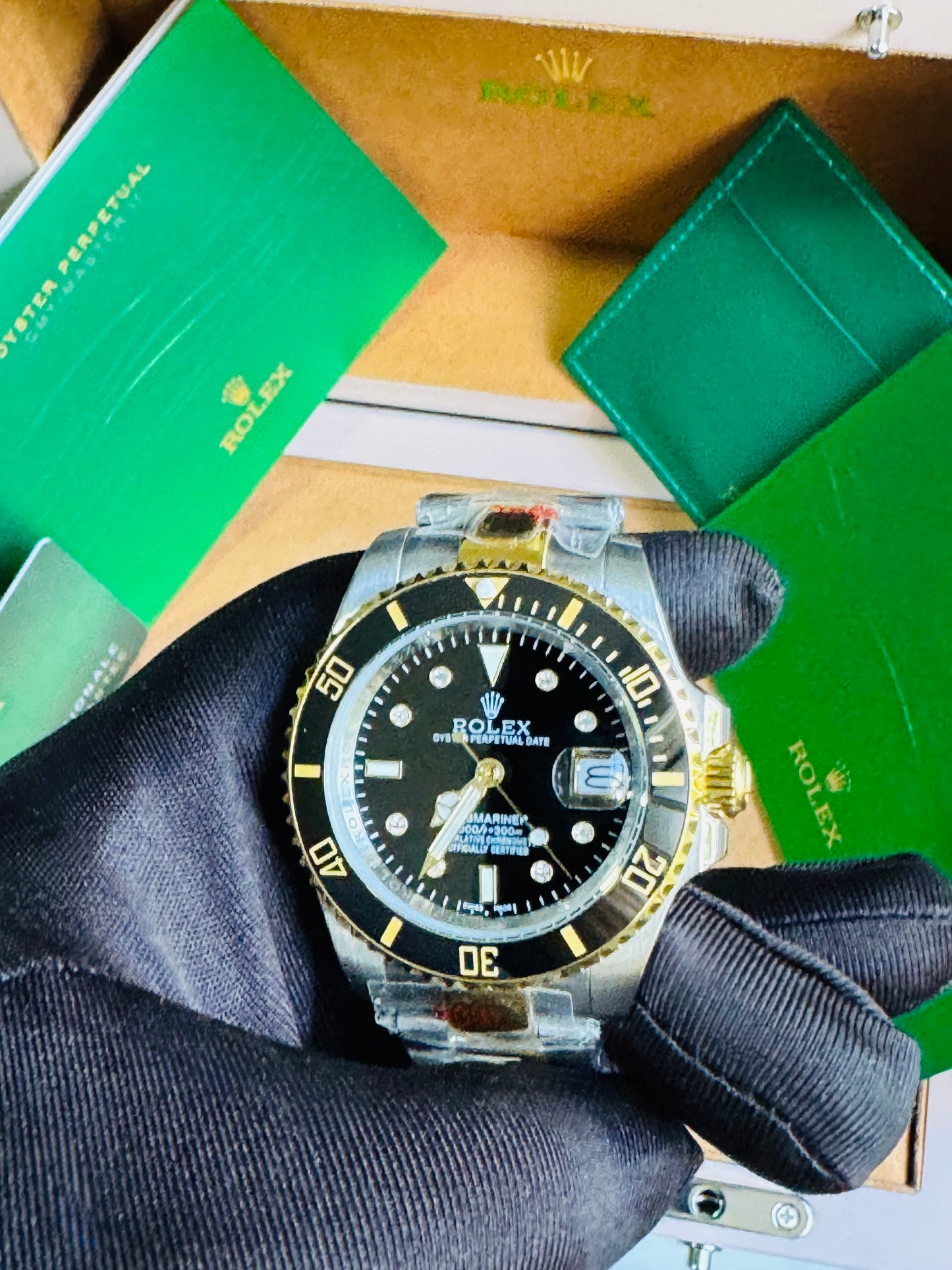 ATEMPORAL ROLEX OYSTER PERPETUAL DATE- CALIDAD Y DISTINCIÓN- FECHADOR - LUMINOSO- CRISTAL ZAFIRO- JOYAS 💎 ETC