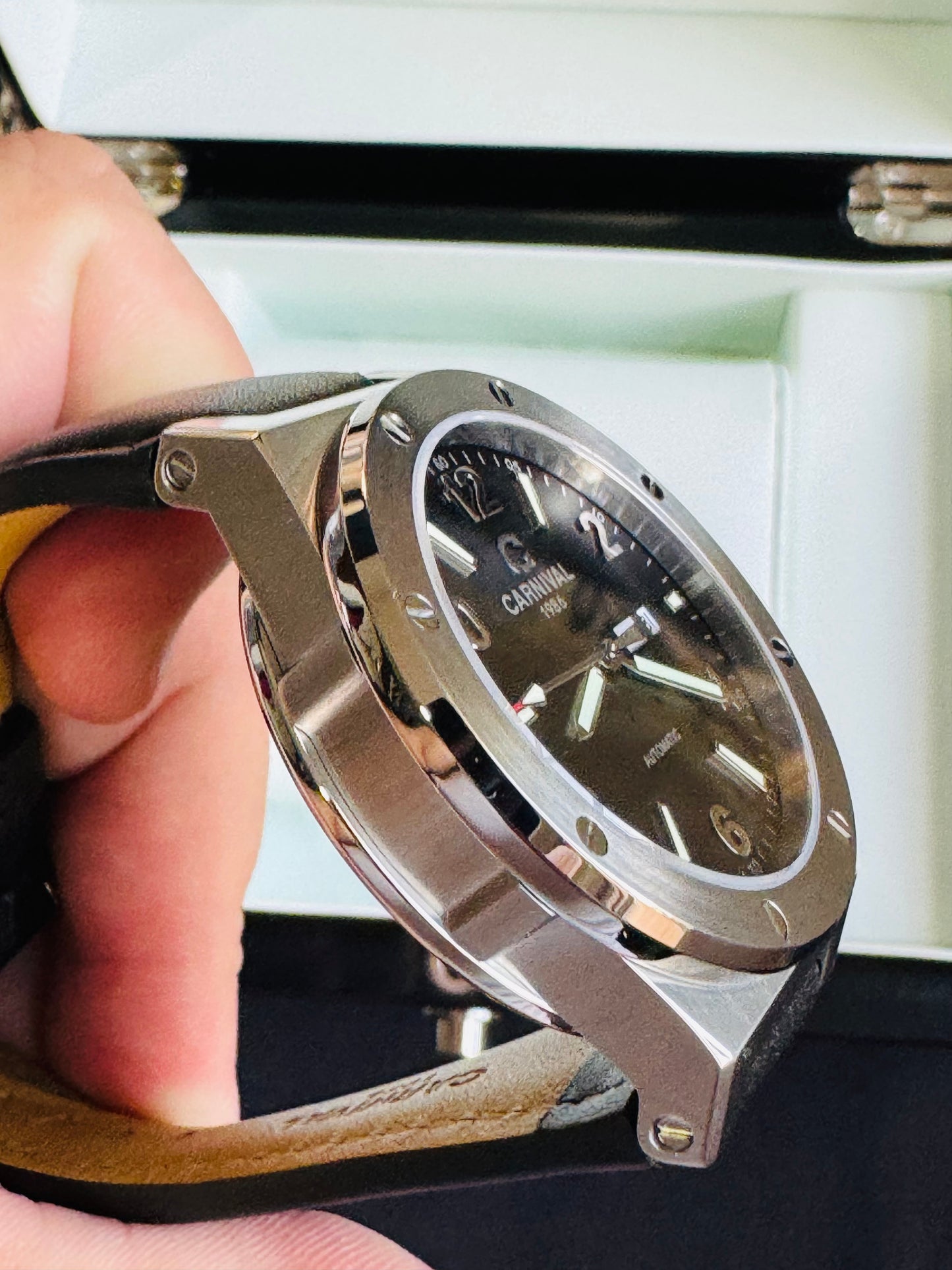 IMPECABLE RELOJ AUTOMÁTICO MECÁNICO DE GRAN CALIDAD MOVIMIENTO JAPONÉS MIYOTA-21 JOYAS- CRISTAL ZAFIRO-FECHADOR-SEMANARIO-A PRUEBA DE AGUA 30 MT. 💯% ORIGINAL