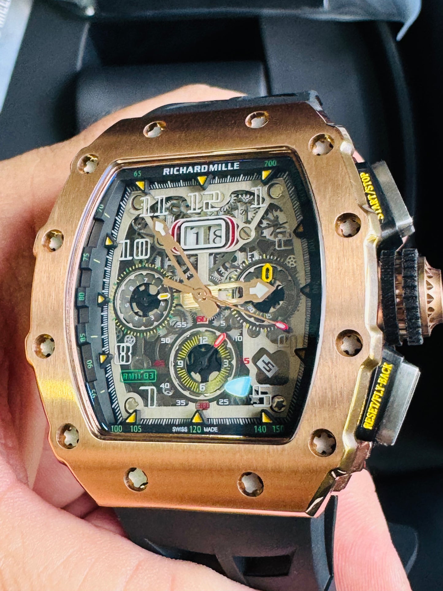 IMPRESIONANTE RELOJ RICHARD MILLE!!! AUTOMÁTICO MECÁNICO-68 JOYAS💎-FECHADOR-LUMINOSO-MULTIFUNCIONAL-ETC! ETC ETC!!!
