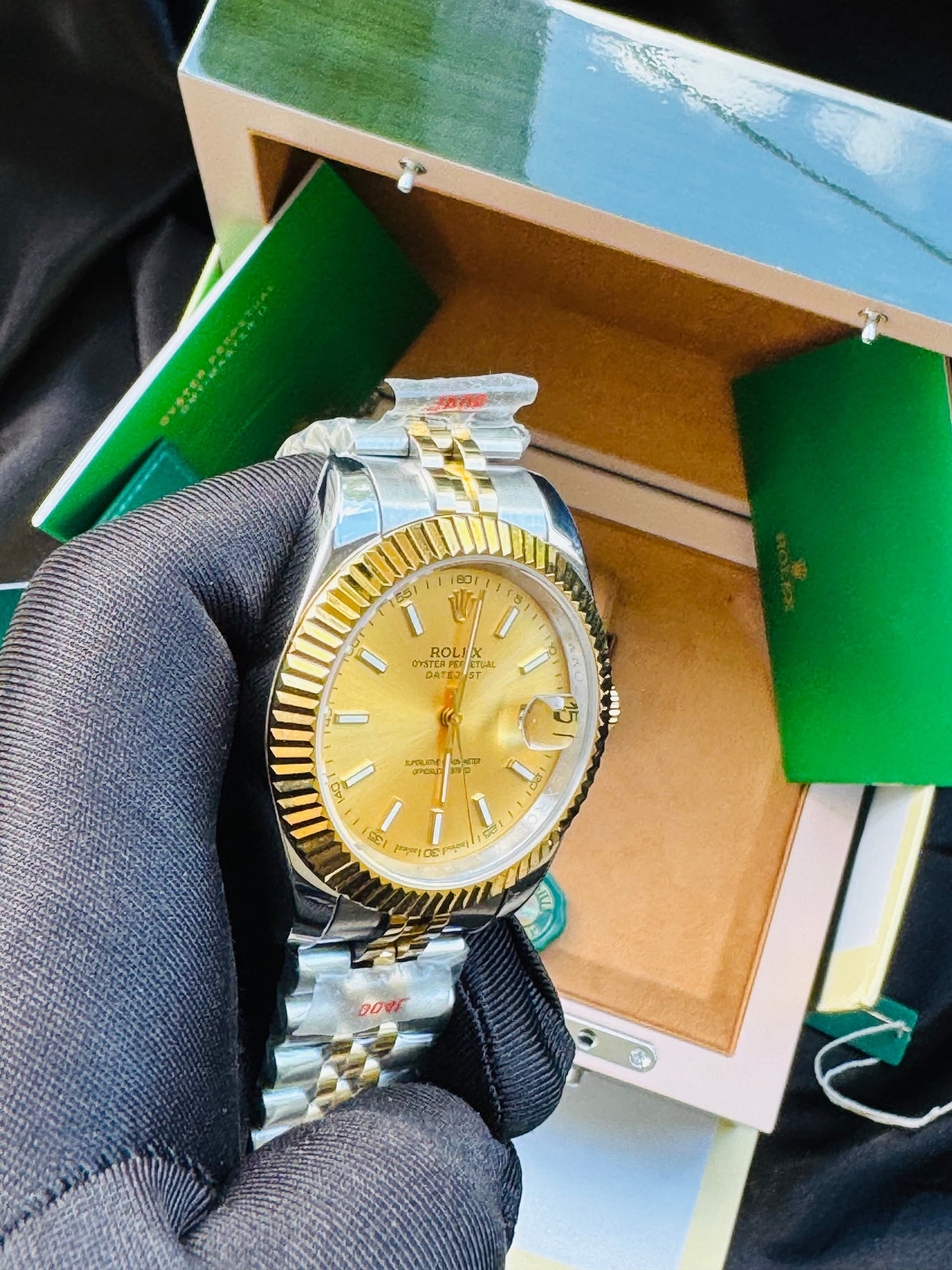 ELEGANTE RELOJ AUTOMÁTICO DATE JUST-OYSTER PERPETUAL ATEMPORAL