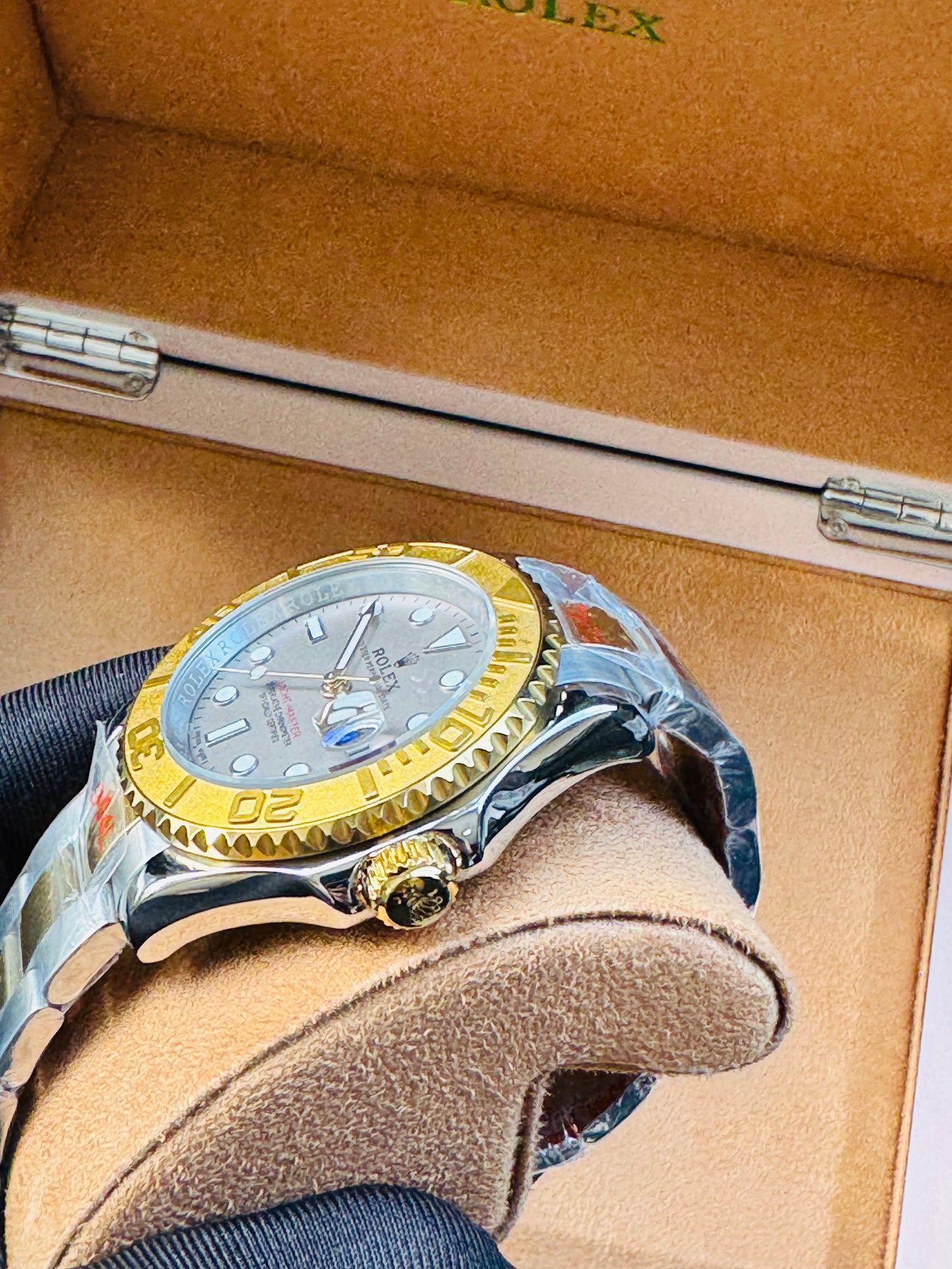 HERMOSO DISEÑO RELOJ AUTOMÁTICO MECÁNICO YACHT MASTER OYSTER PERPETUAL DATE