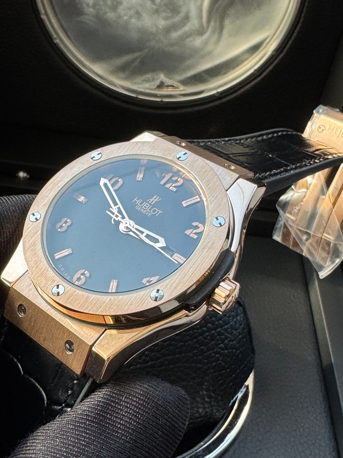 MÁXIMO LUJO RELOJ AUTOMÁTICO MECÁNICO HUBLOT - FECHADOR-CALIDAD Y DISEÑO!!!