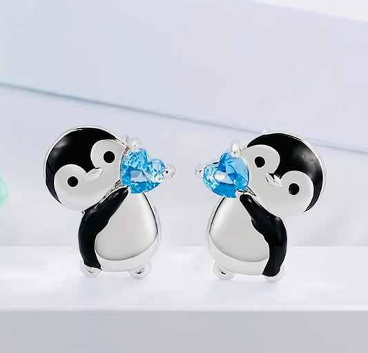 Simpáticos Pendientes de Pingüinos Originales Ideales para 🎁 Regalo