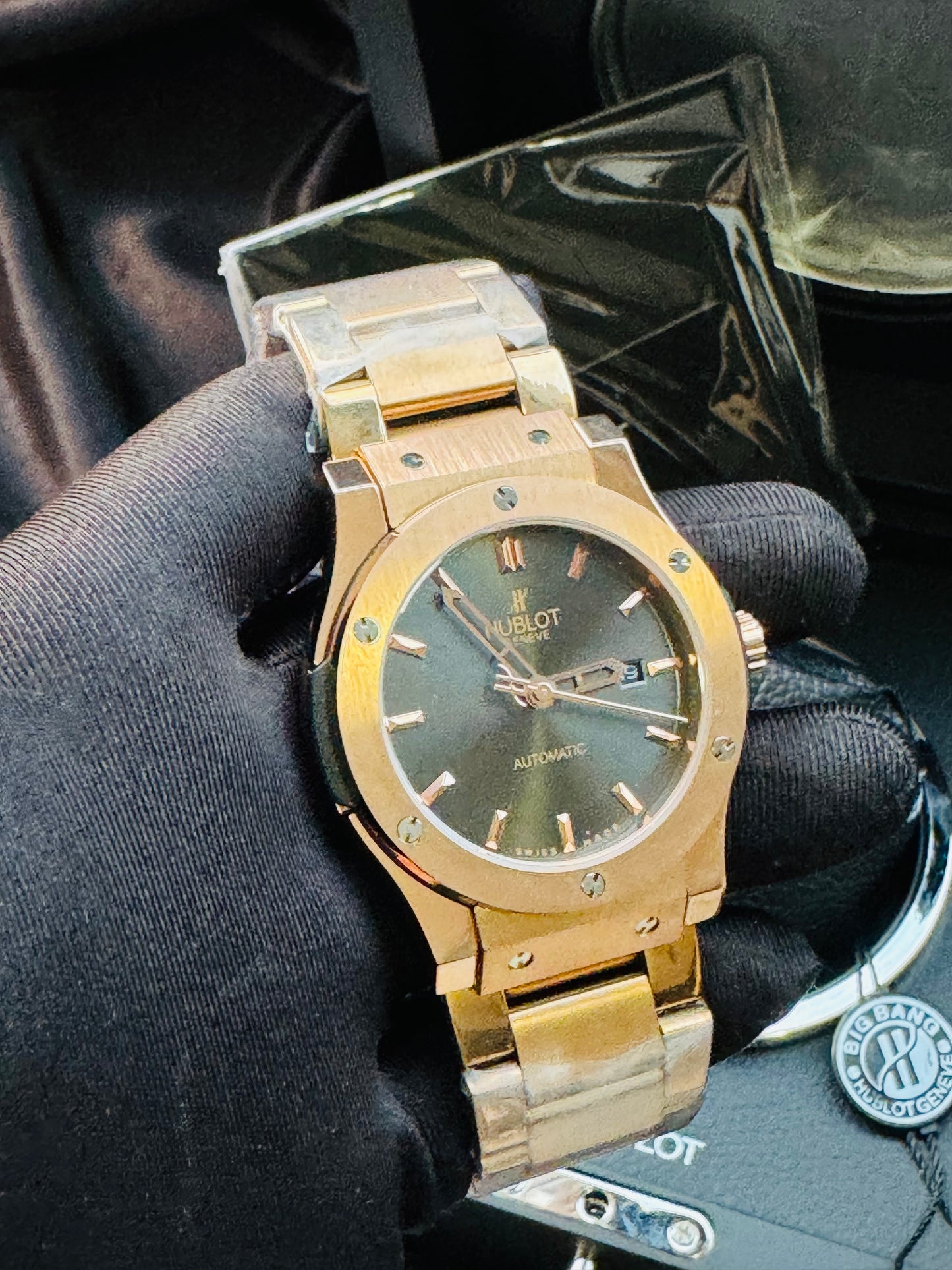 HERMOSO RELOJ HUBLOT AUTOMÁTICO MECÁNICO GRAN PRESENCIA