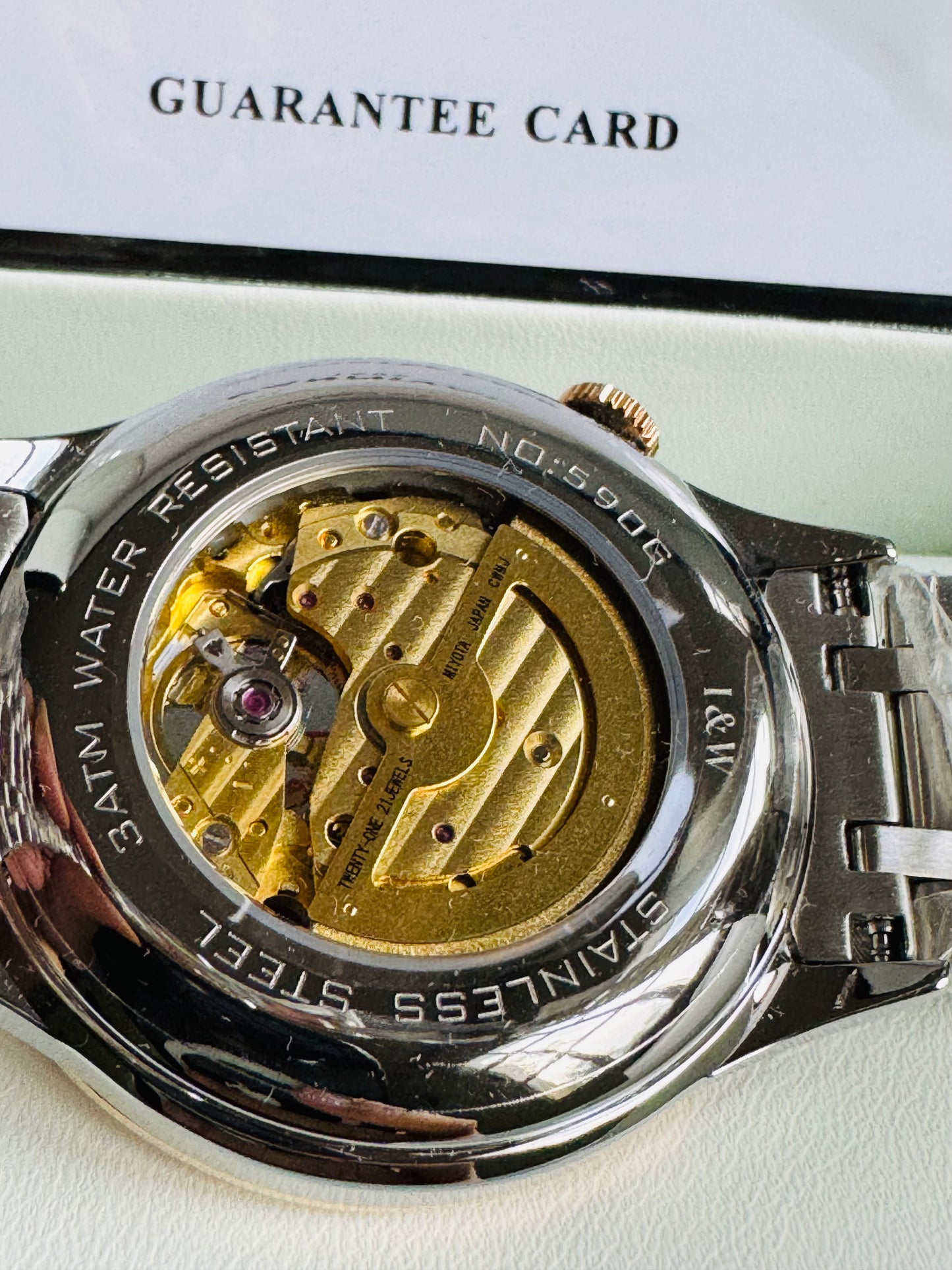 HERMOSO Y ELEGANTE RELOJ AUTOMÁTICO MECÁNICO CRISTAL ZAFIRO LUMINOSO 💯% ORIGINAL