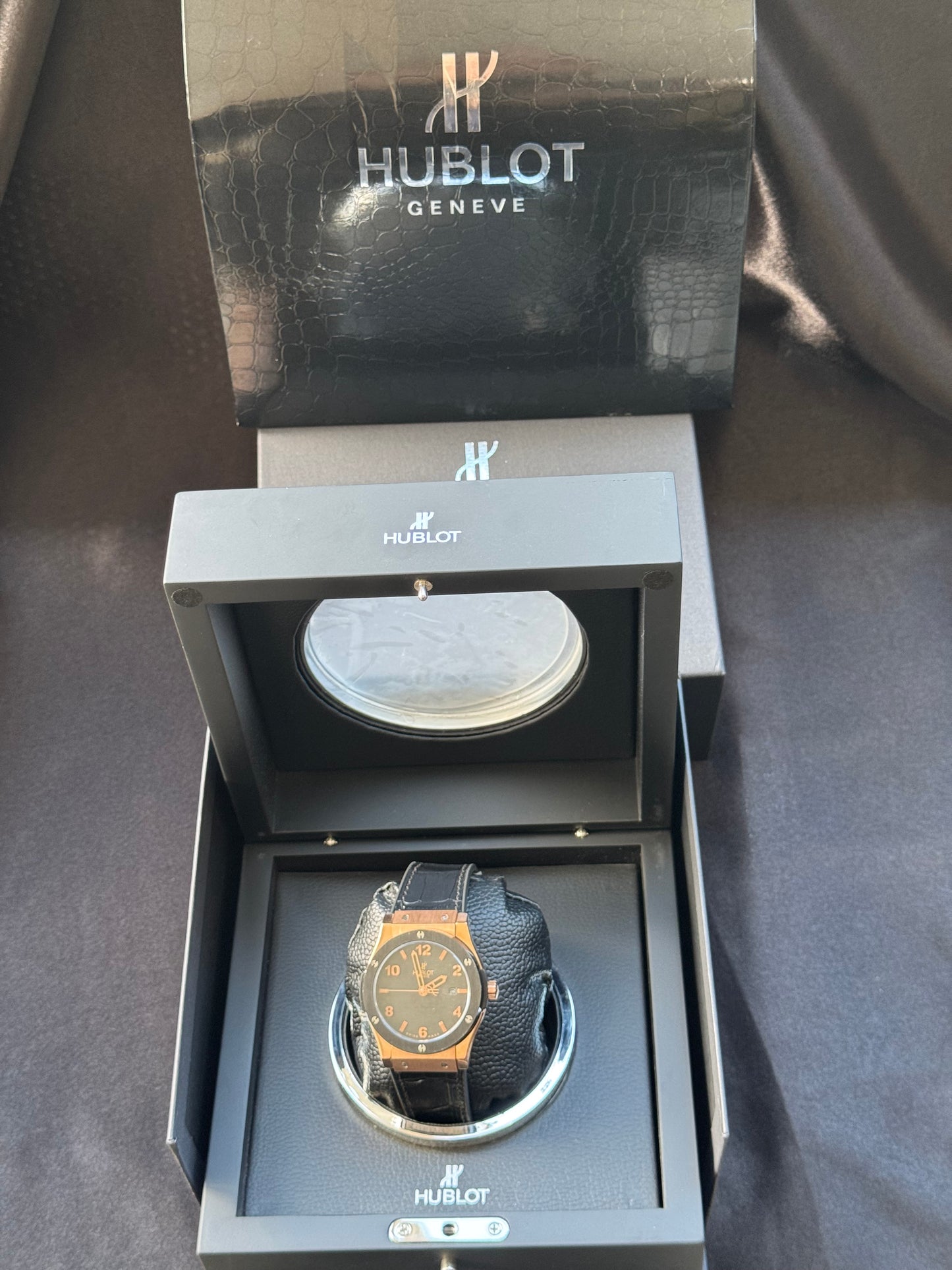 ELEGANTE Y SOFISTICADO DISEÑO RELOJ AUTOMÁTICO MECÁNICO HUBLOT EDICIÓN ESPECIAL CLÁSSIC FUSION!