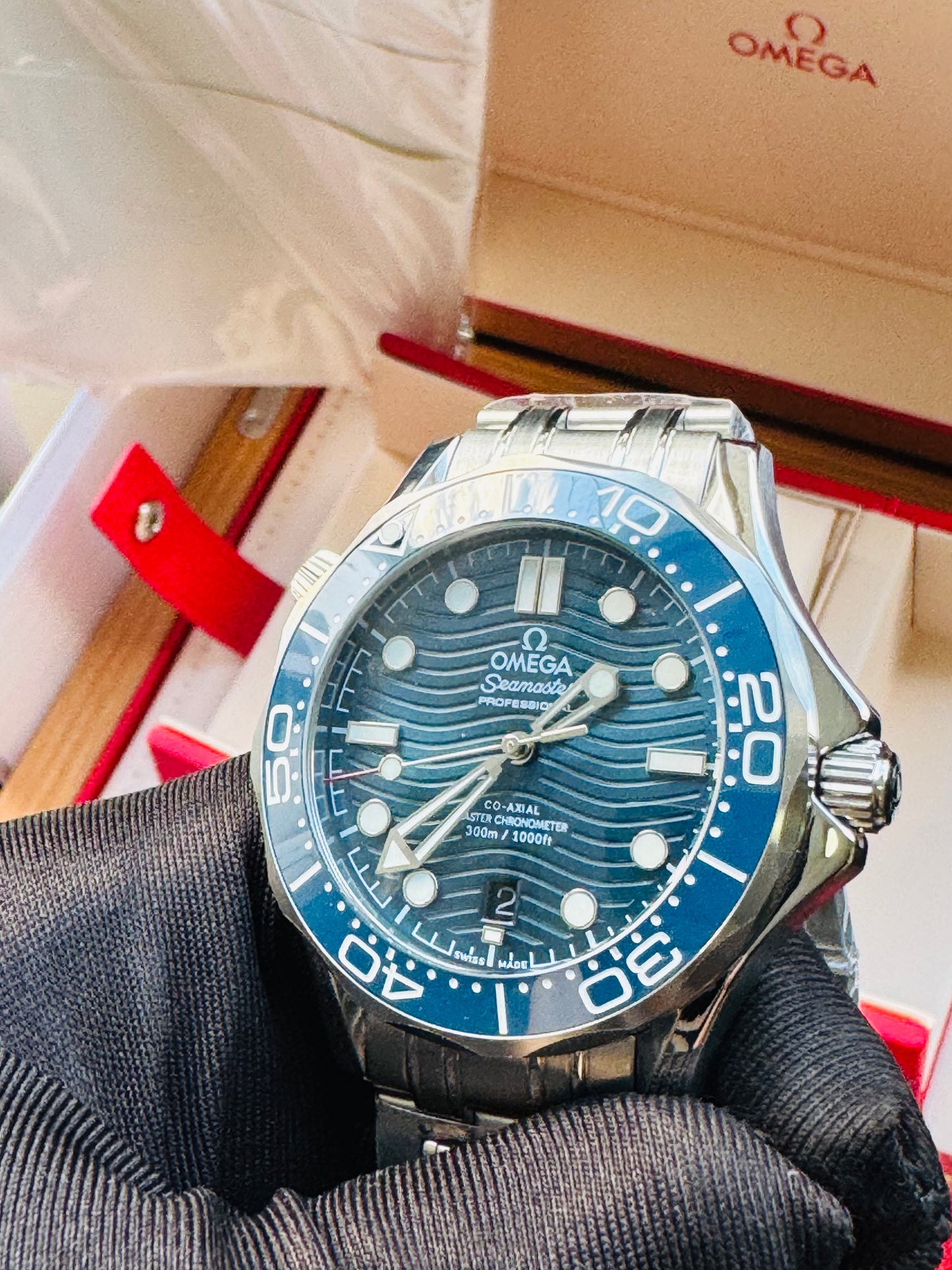 HERMOSO RELOJ OMEGA SEA MASTER AUTOMÁTICO ELEGANTE Y CASUAL!