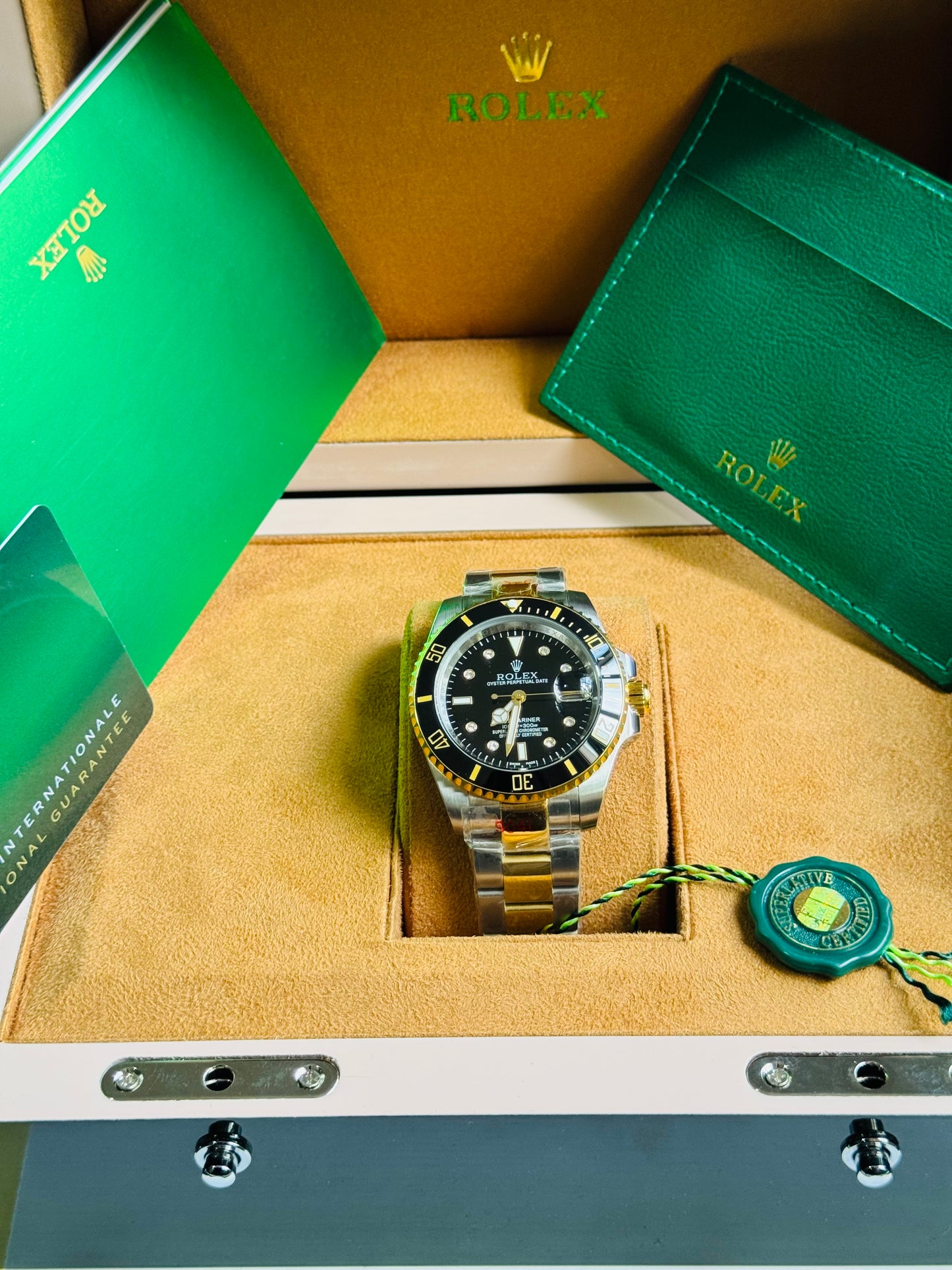 ATEMPORAL ROLEX OYSTER PERPETUAL DATE- CALIDAD Y DISTINCIÓN- FECHADOR - LUMINOSO- CRISTAL ZAFIRO- JOYAS 💎 ETC
