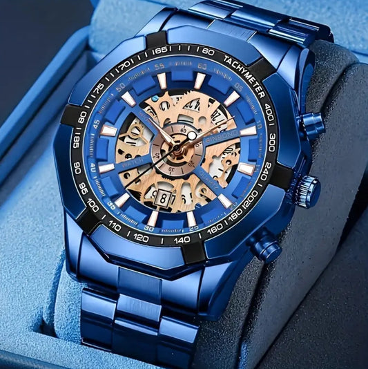 Moderno Reloj redondo con diseño dentro de decágono! Movimiento de Cuarzo con correa de acero inoxidable, manecillas de aleación, caja de aleación, luminoso, etcétera- Unisex 

Información por WhatsApp 99 81 92 84 65