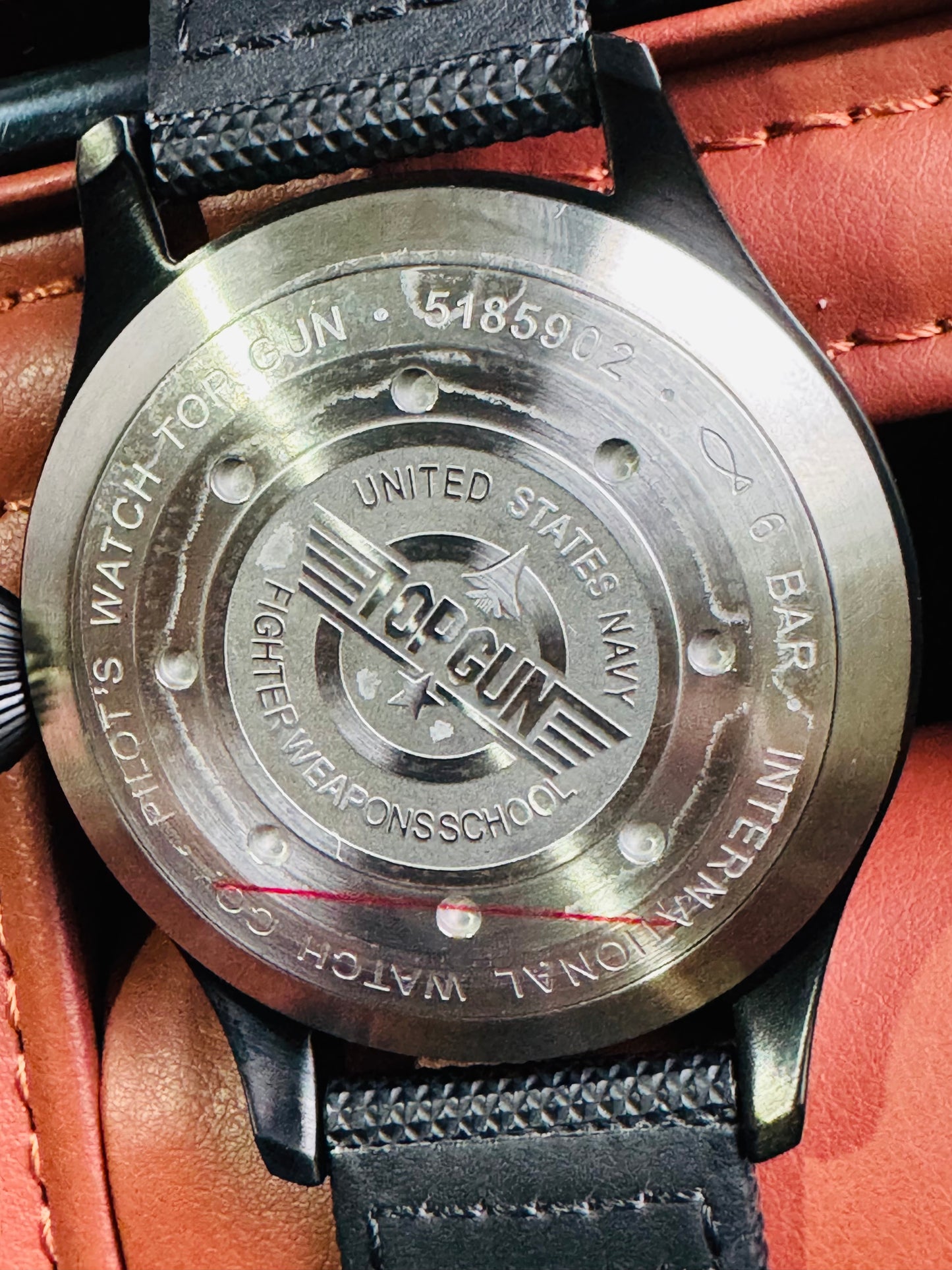 IMPRESIONANTE RELOJ MECÁNICO AUTOMÁTICO TOP GUN IWC UNITED STATE NAVY- FIGTHER SCHOOL!!! GRAN CALIDAD