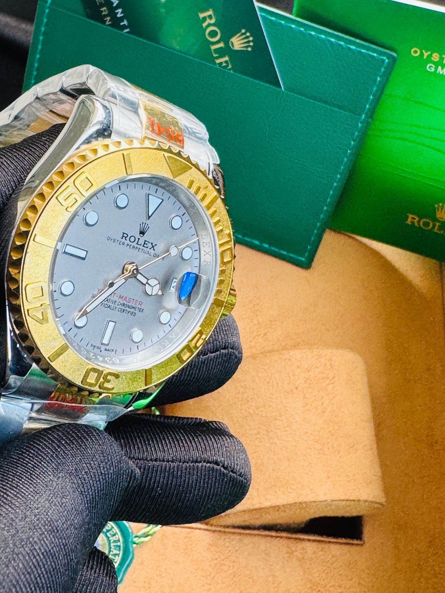 HERMOSO DISEÑO RELOJ AUTOMÁTICO MECÁNICO YACHT MASTER OYSTER PERPETUAL DATE
