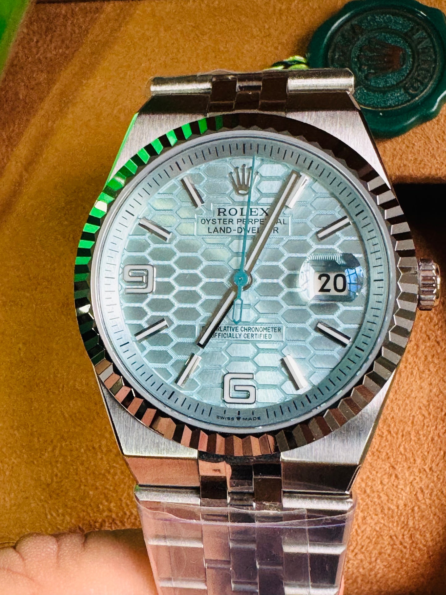 ULTIMO DISEÑO 2025 HERMOSO ROLEX OYSTER PERPETUAL LAND-DWELLER AUTOMÁTICO MECÁNICO-FECHADOR-CHRONOMETER-34 JOYAS 💎-CRISTAL ZAFIRO- MÁXIMO LUJO! NUEVO ESPECTACULAR DISEÑO 2025