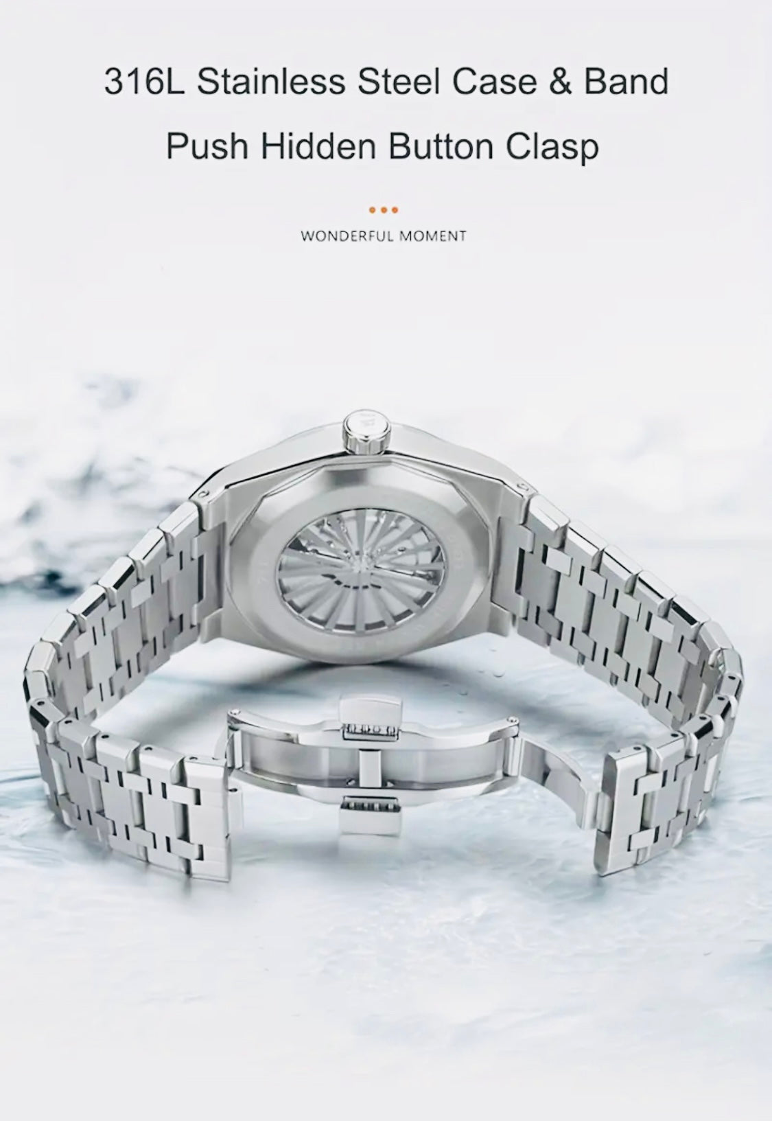 Increíble y Hermoso Reloj Automático Mecánico Día con Letras y Fechador Numérico- Crystal Zafiro! Movimiento Japonés que es el Mejor a Nivel Mundial Superando al Suizo! Maquinaria Japonesa con Joyas 💎 Japonesas Miyota! 💯% Original-30 Metros Profundidad!