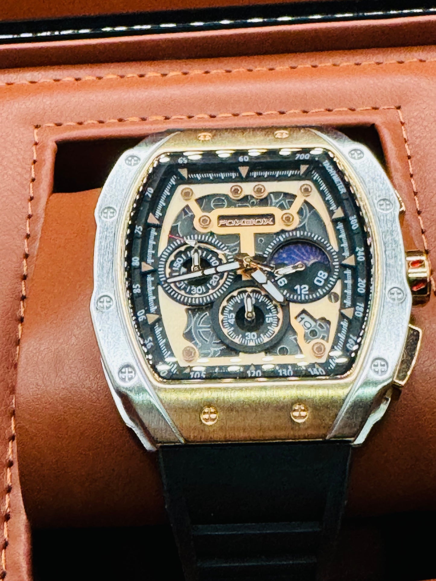 Hermoso Reloj Multifuncional de Cuarzo-Fechador-Luminoso-Tacómetro-Diferentes Faces Etc!