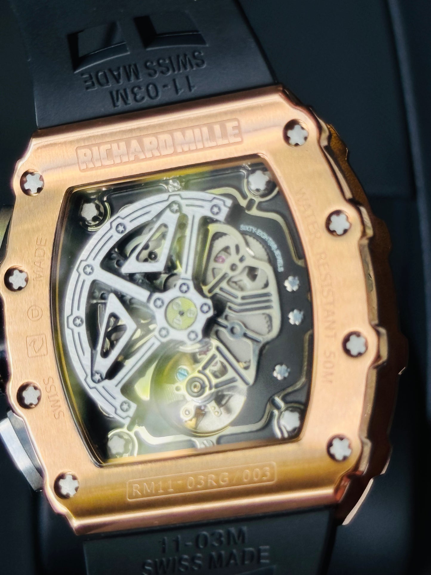 IMPRESIONANTE RELOJ RICHARD MILLE!!! AUTOMÁTICO MECÁNICO-68 JOYAS💎-FECHADOR-LUMINOSO-MULTIFUNCIONAL-ETC! ETC ETC!!!