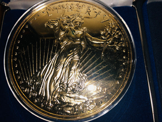 Hermosa Moneda de plata .999 grande de Half Pound = 8 Onzas 1994 Alto Valor Numismático