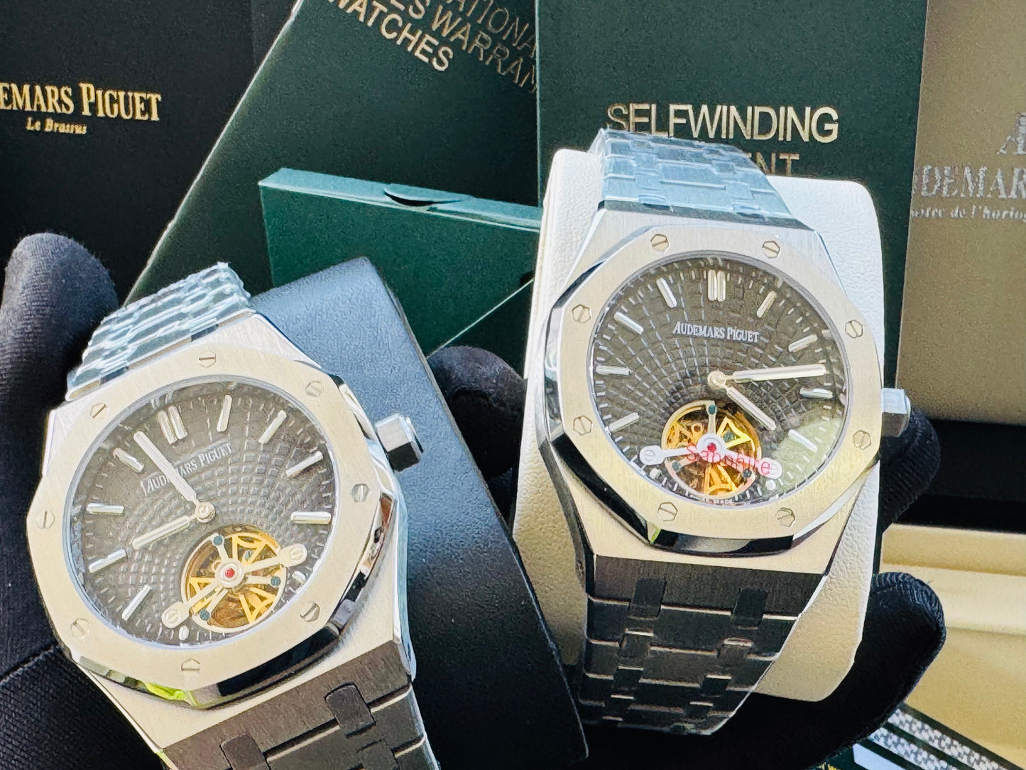 Increíble Reloj Audemars P. ROYAL OAK Automático Mecánico-Tourbillon-Máximo lujo y Calidad! Luminoso Etcétera-Disponible con Carátula Negra y Carátula Azul.