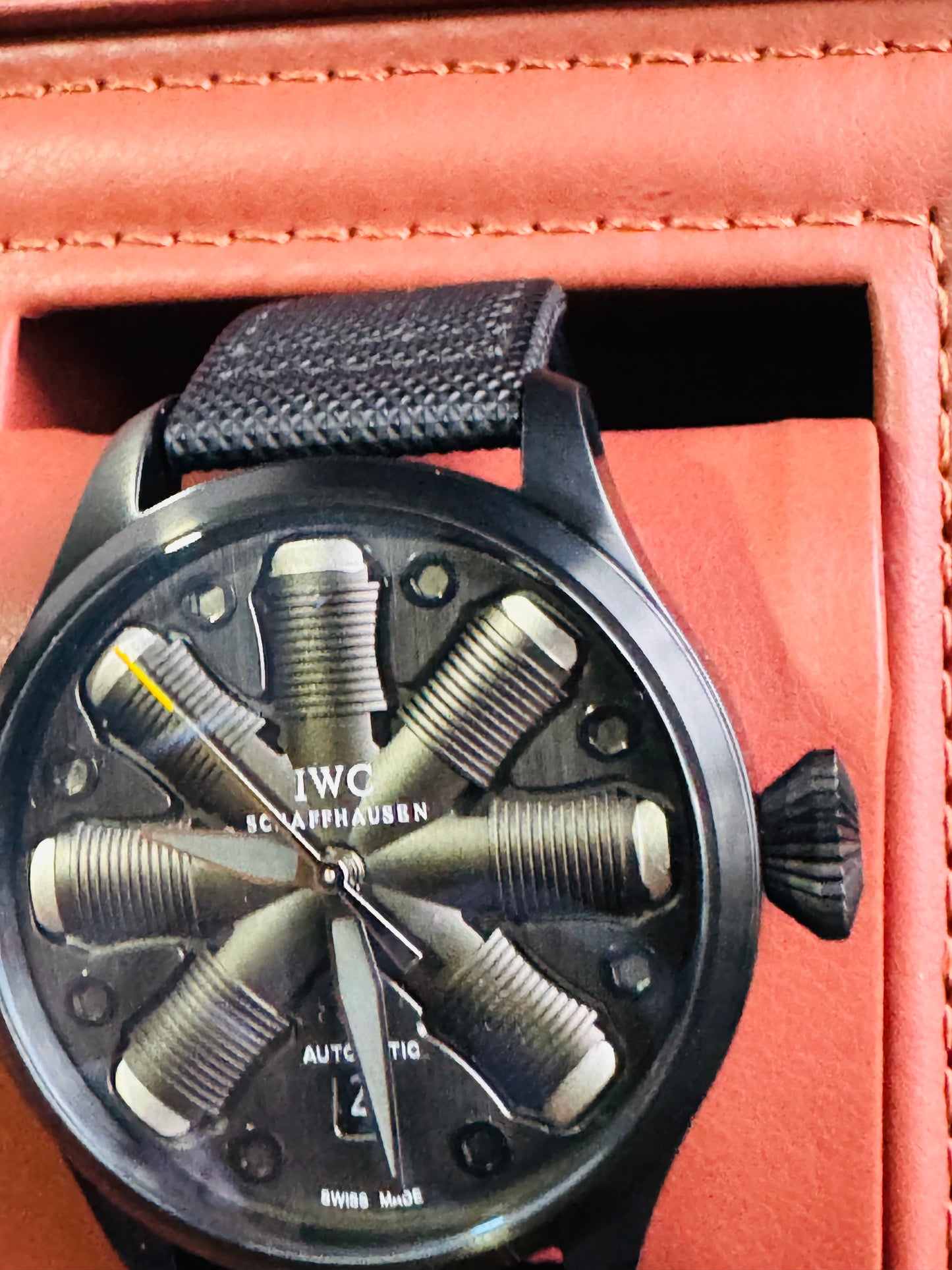 IMPRESIONANTE RELOJ MECÁNICO AUTOMÁTICO TOP GUN IWC UNITED STATE NAVY- FIGTHER SCHOOL!!! GRAN CALIDAD
