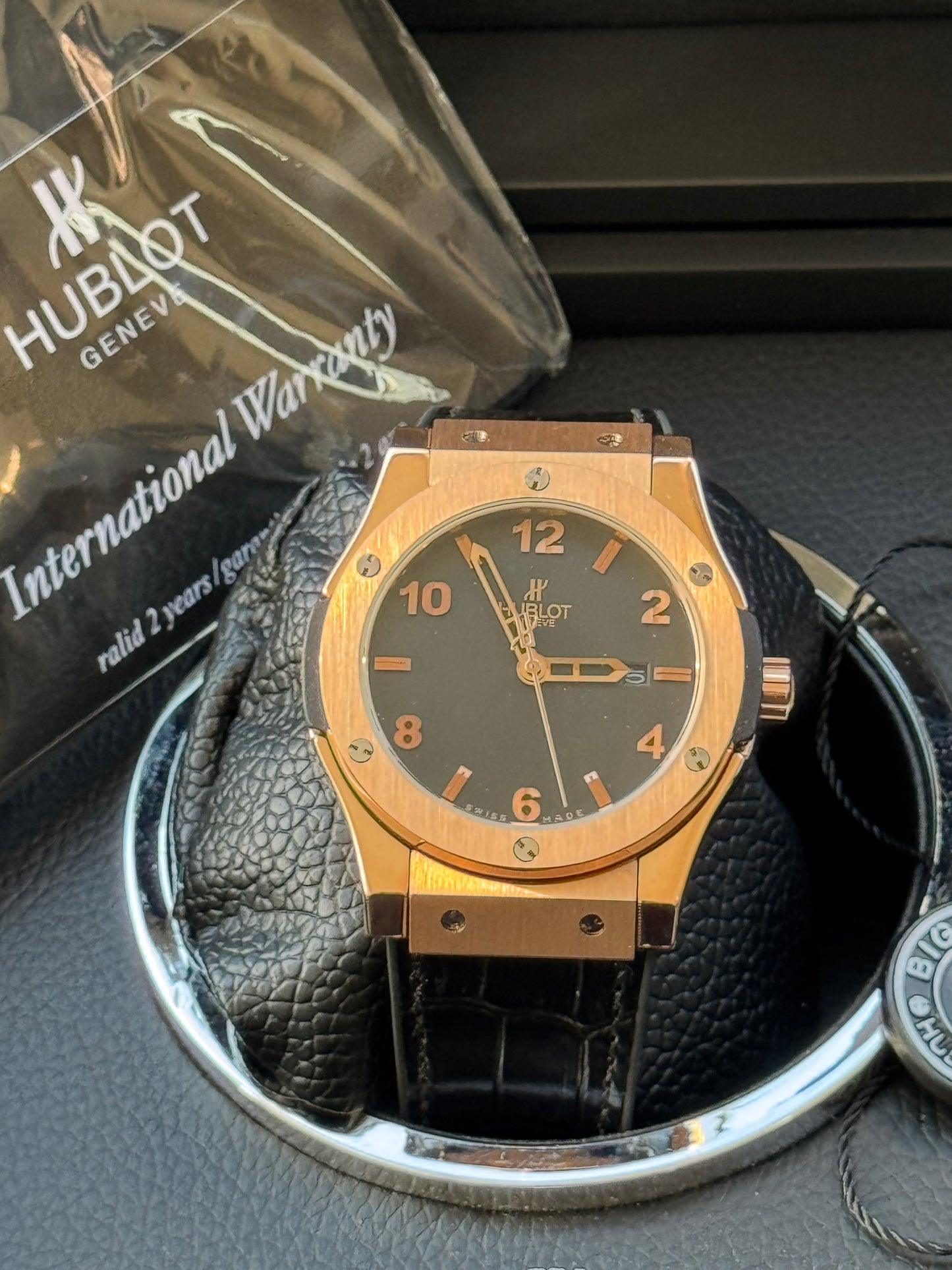 MÁXIMO LUJO RELOJ AUTOMÁTICO MECÁNICO HUBLOT - FECHADOR-CALIDAD Y DISEÑO!!!