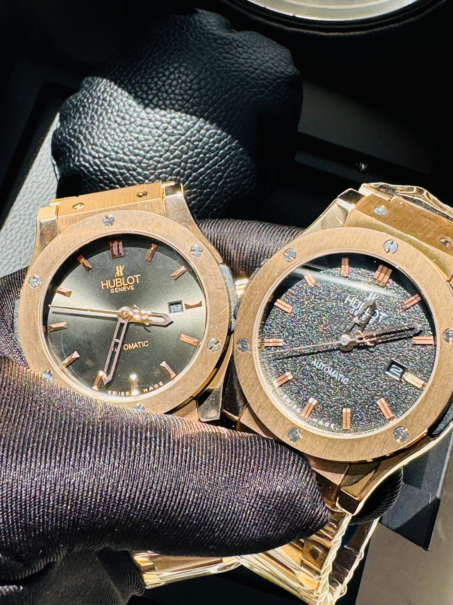MÁXIMO LUJO! EXCLUSIVO HUBLOT AUTOMÁTICO CARATULA TIPO DIAMANTE 💎 Y LIJA! ELEGANCIA TOTAL!