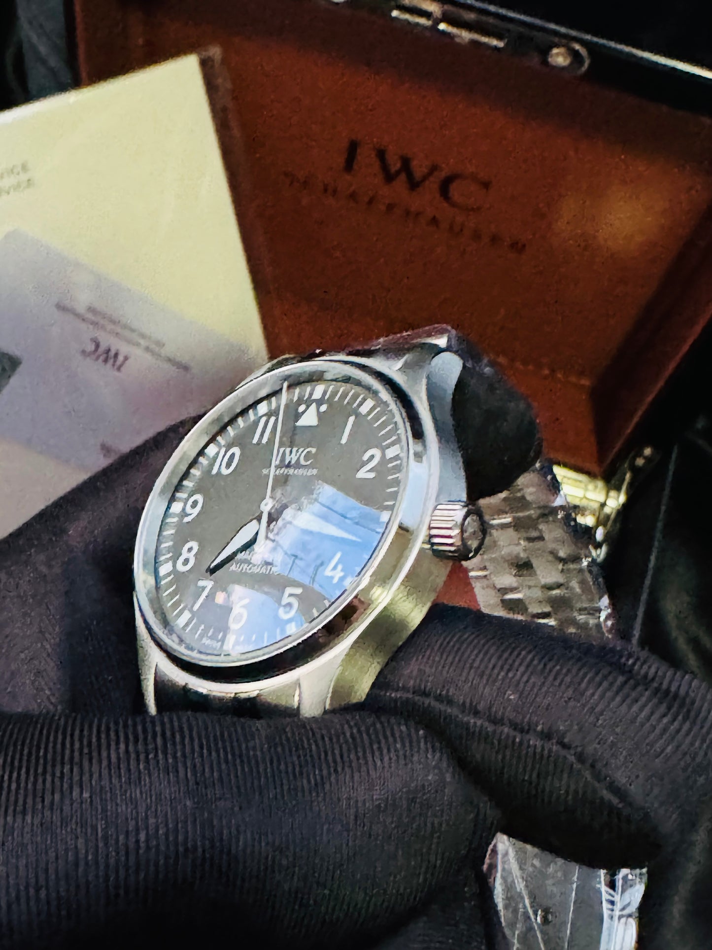 ELEGANTE Y EXCLUSIVO RELOJ AUTOMÁTICO IWC PILOTS WATCH