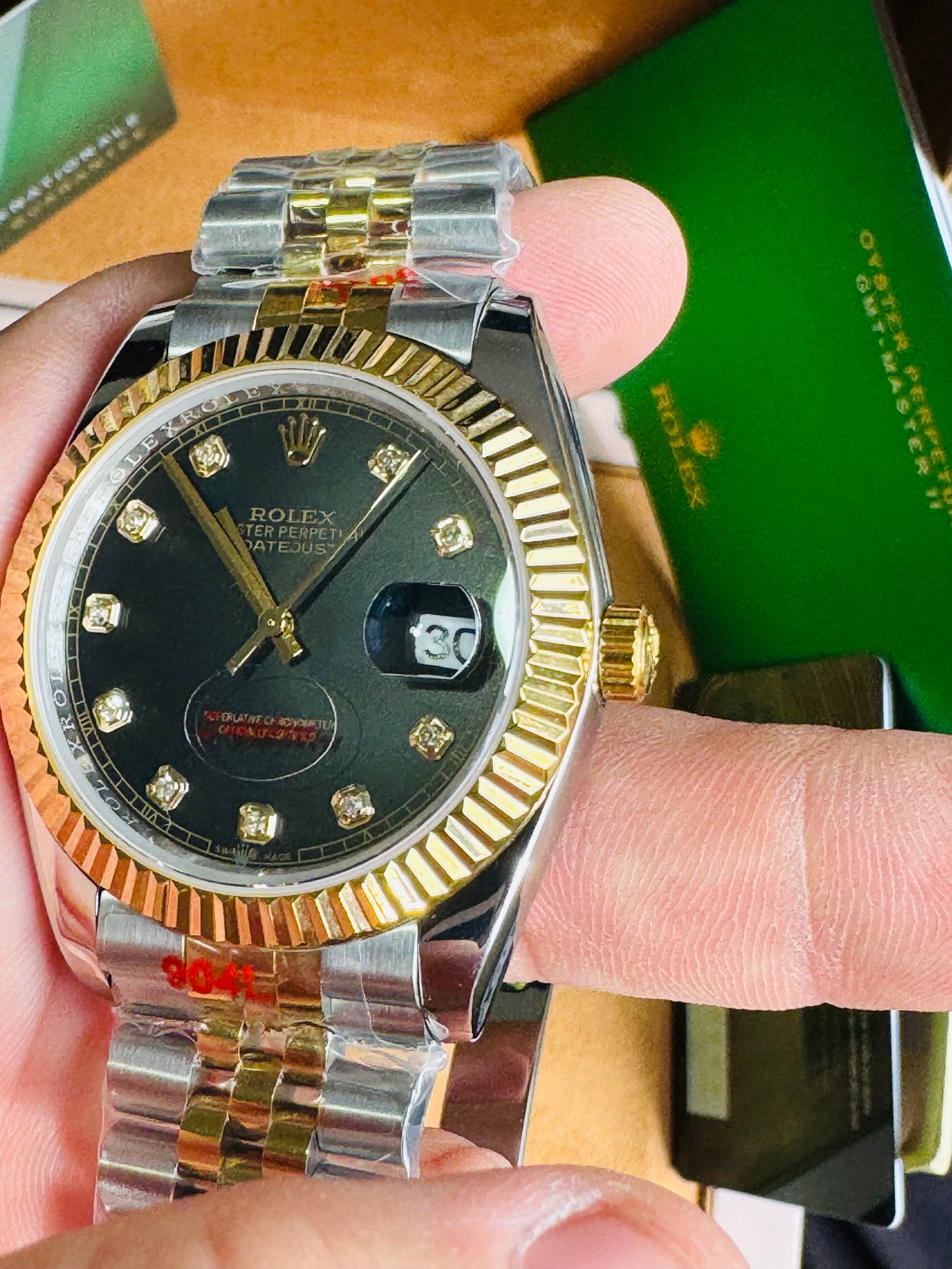 ATEMPORAL Y ELEGANTE OYSTER PERPETUAL DATE JUST AUTOMÁTICO CRYSTAL ZAFIRO DIAMANTES 💎 ETC!
