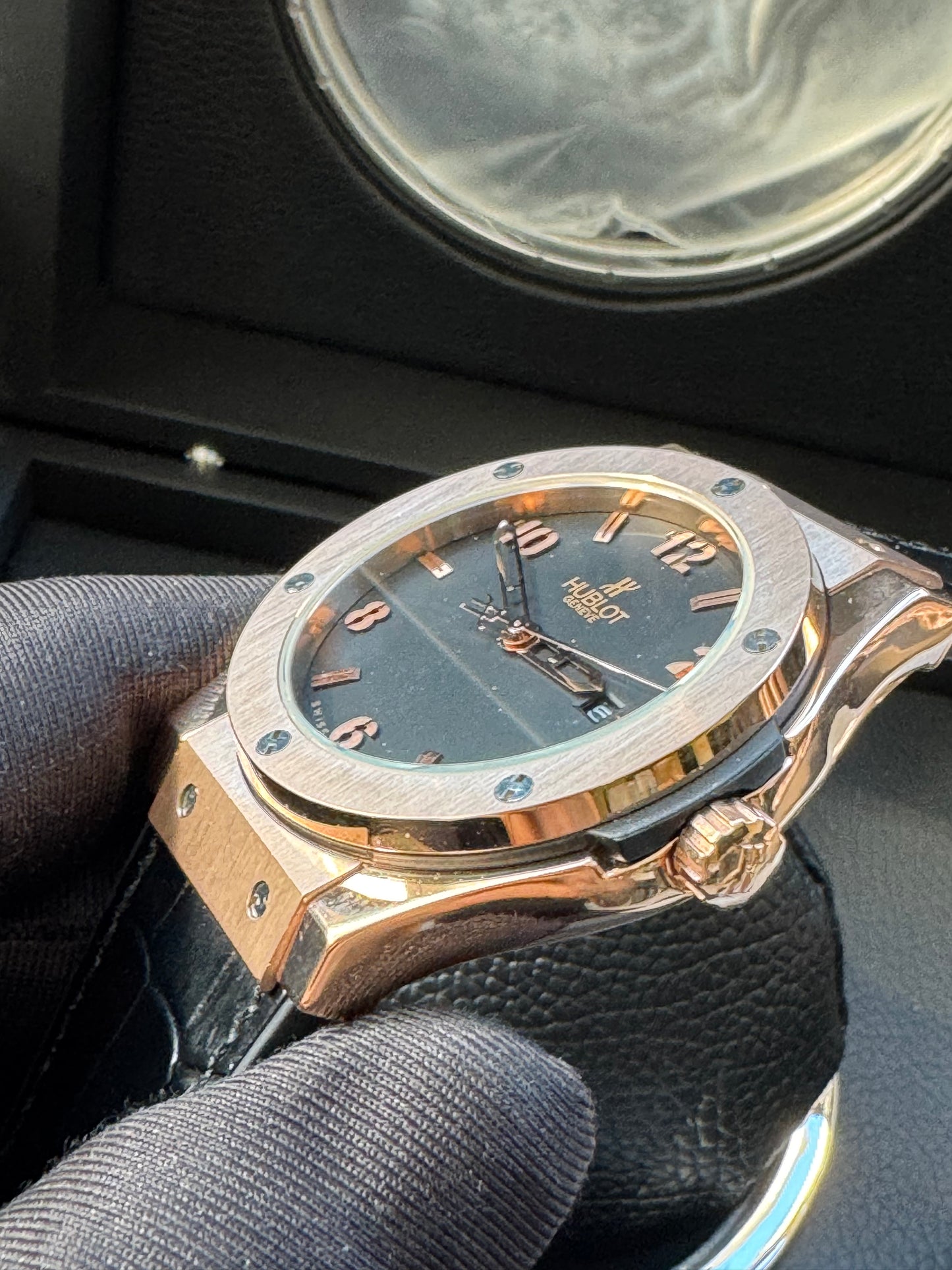 MÁXIMO LUJO RELOJ AUTOMÁTICO MECÁNICO HUBLOT - FECHADOR-CALIDAD Y DISEÑO!!!