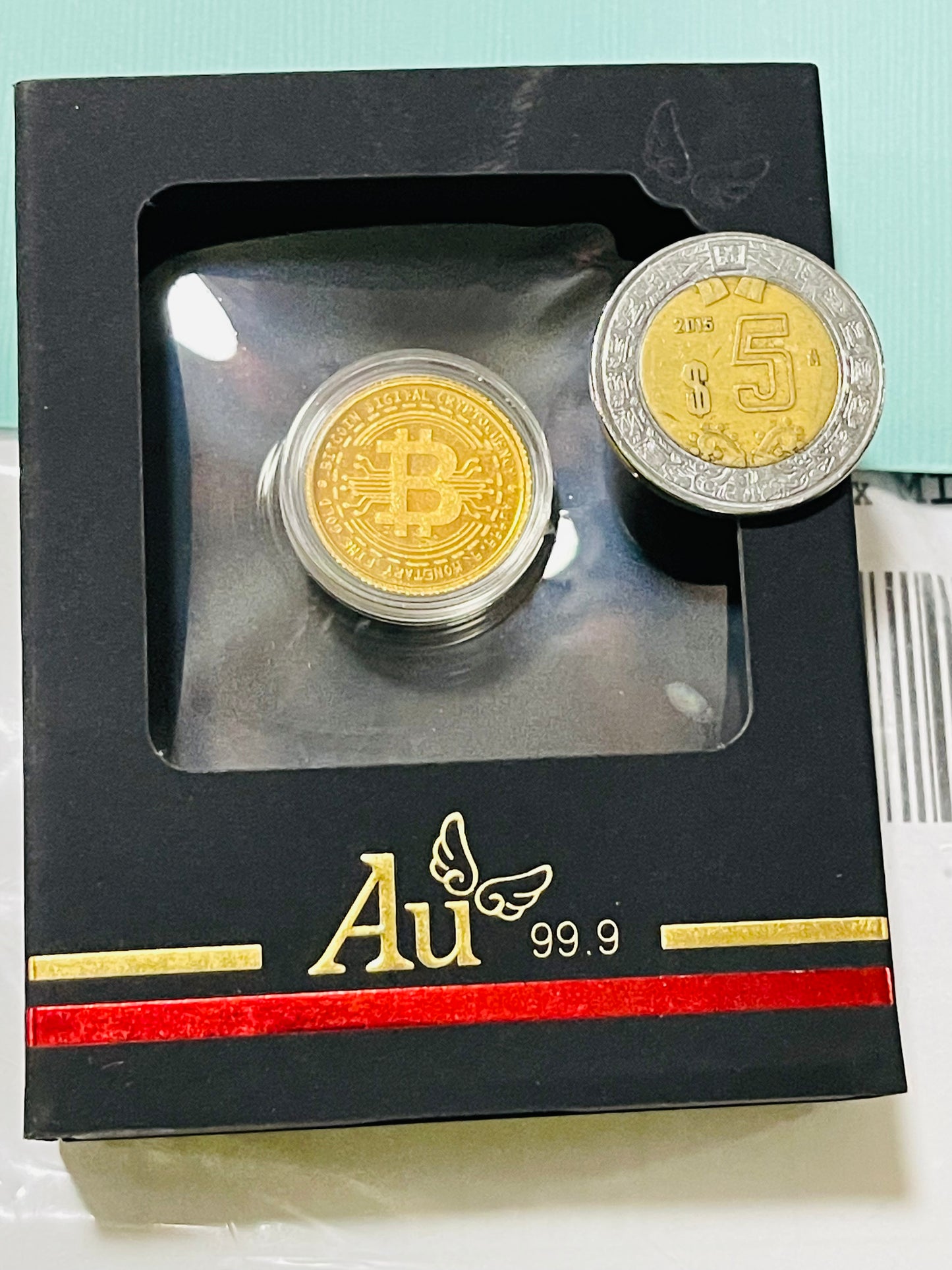 Increíble y Único Bitcoin de Oro Puro 24k. Sin Aleaciones Creado por Famoso Artista Gemólogo Sur Koreano en su Laboratorio!