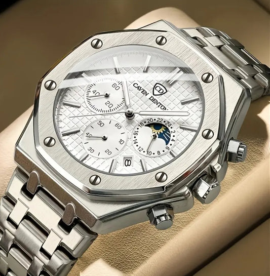 Moderno Diseño Reloj Octagonal de Cuarzo Disponible en 3 Colores Diferentes Excelente para Regalo 🎁 💯% Original