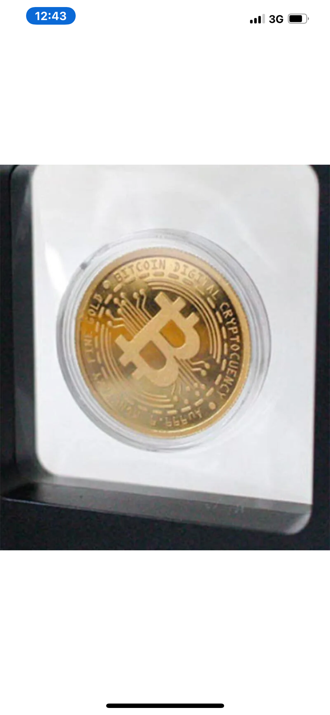 Increíble y Único Bitcoin de Oro Puro 24k. Sin Aleaciones Creado por Famoso Artista Gemólogo Sur Koreano en su Laboratorio!