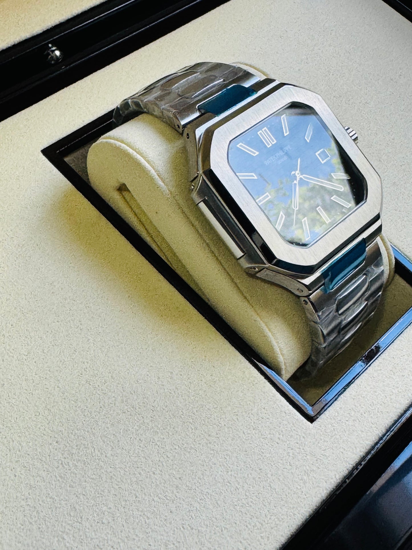 EXCLUSIVO RELOJ PATEK PHILIPPE AUTOMÁTICO- FECHADOR- JOYAS 💎- CRISTAL ZAFIRO- LUMINOSO- ÚLTIMO Y MÁS NUEVO DISEÑO!!!