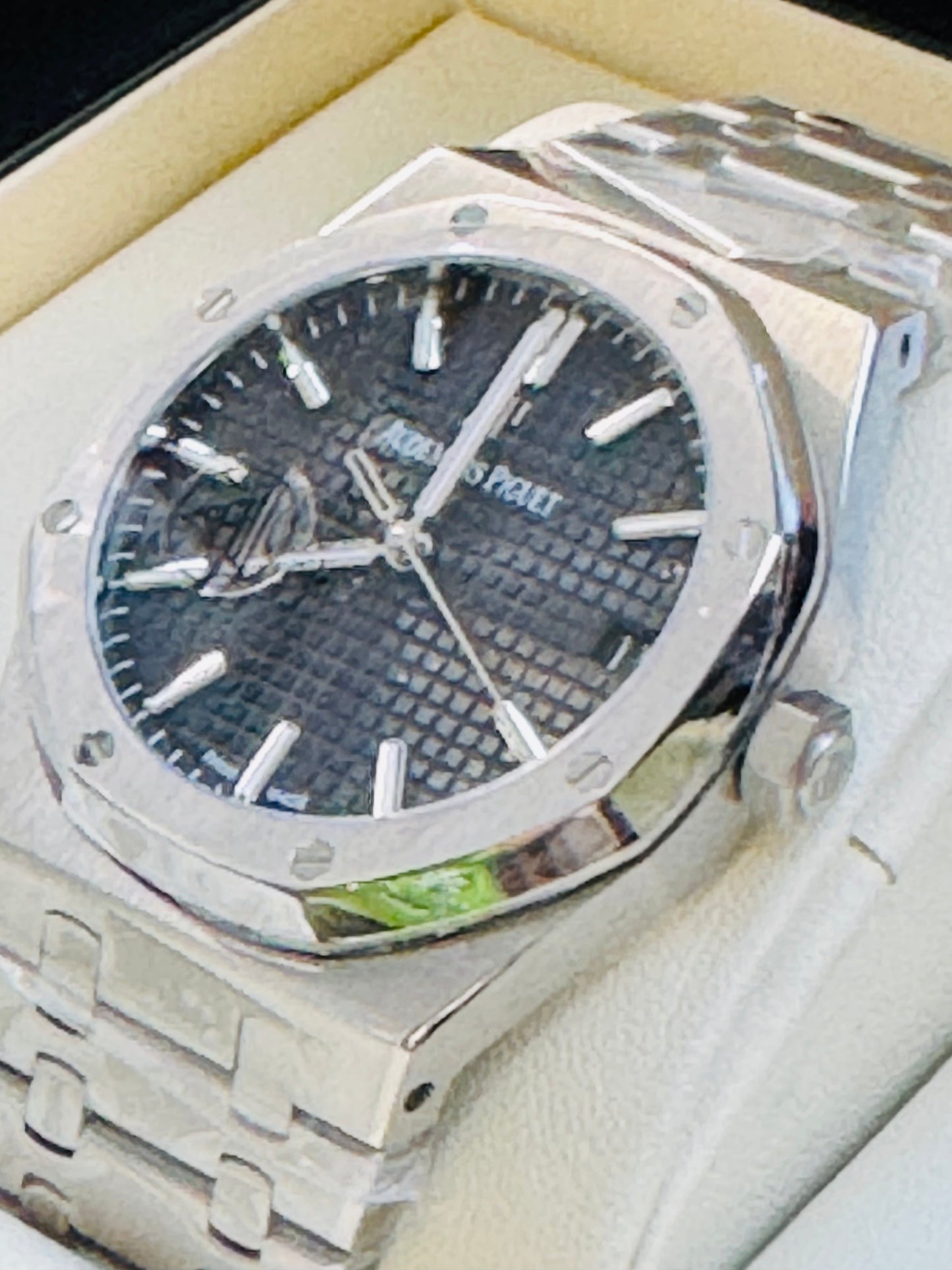 MÁXIMO LUJO IMPONENTE RELOJ AUTOMÁTICO AUDEMARS PIGUET ROYAL OAK SPECIAL EDITION!